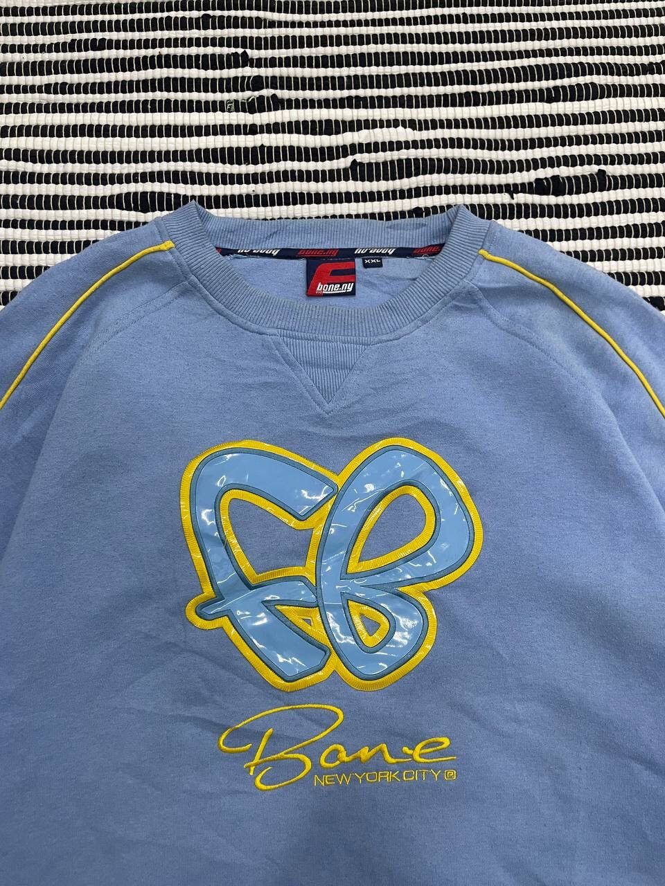 Japanese Brand × Vintage Vintage Fishbone New York FB Logo Baggy Sweatshirt Y2K Size US XXL / EU 58 / 5 - 4 Thumbnail