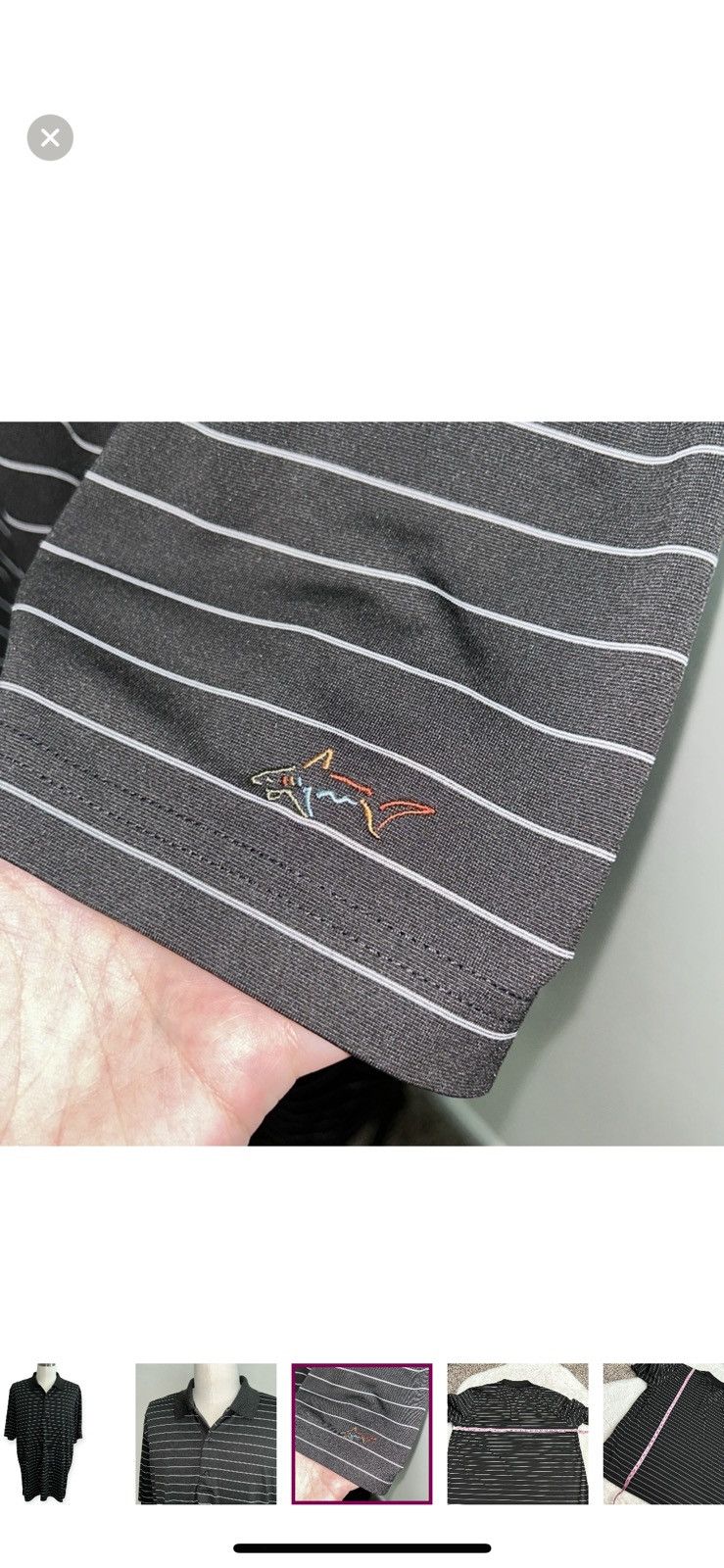 Greg Norman Greg Norman XL striped polo shirt Size US XL / EU 56 / 4 - 3 Thumbnail