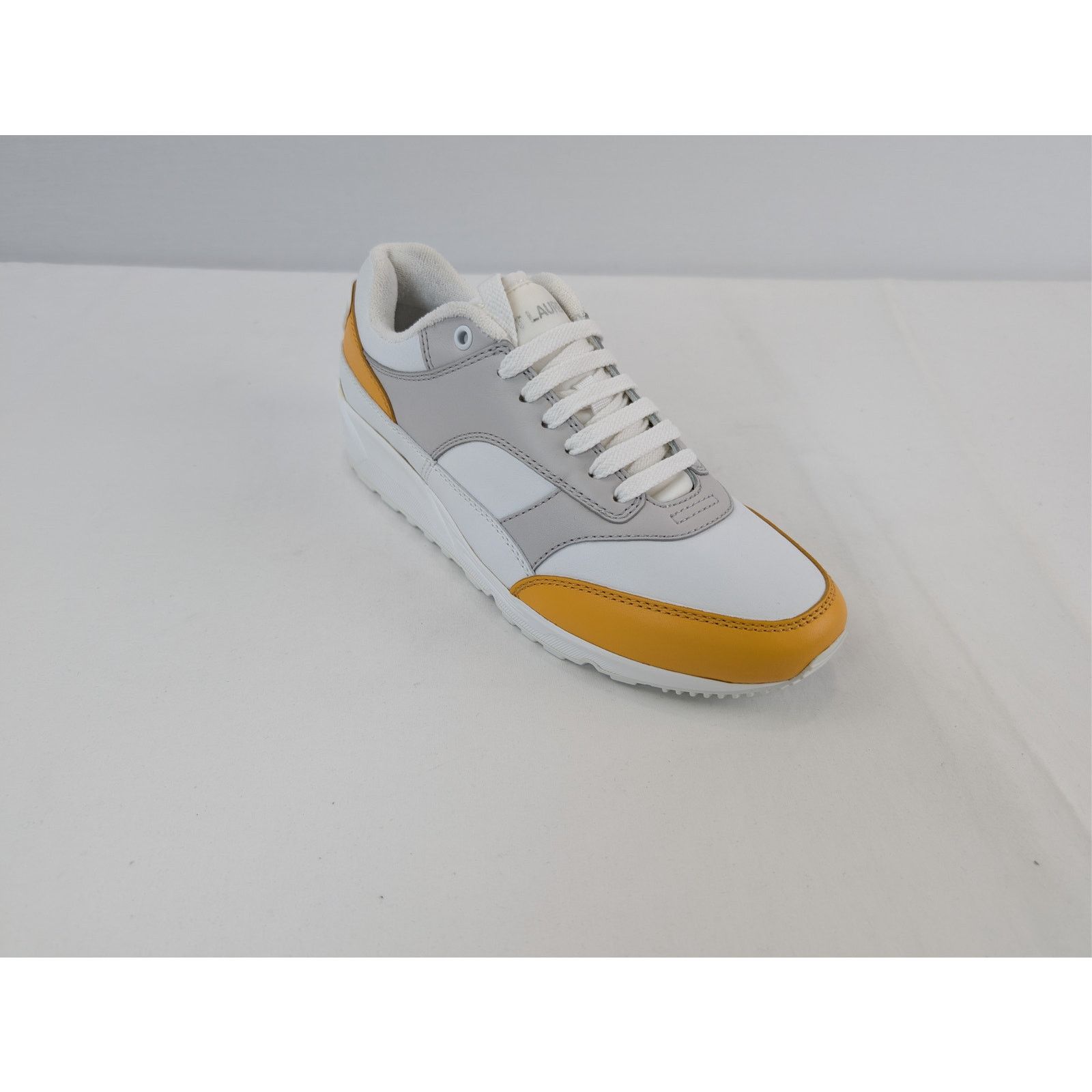Saint Laurent Paris o1rshd1 Bump Low Top Sneaker in Yuka Yellow / Blanc Optique Size US 8 / EU 41 - 4 Thumbnail