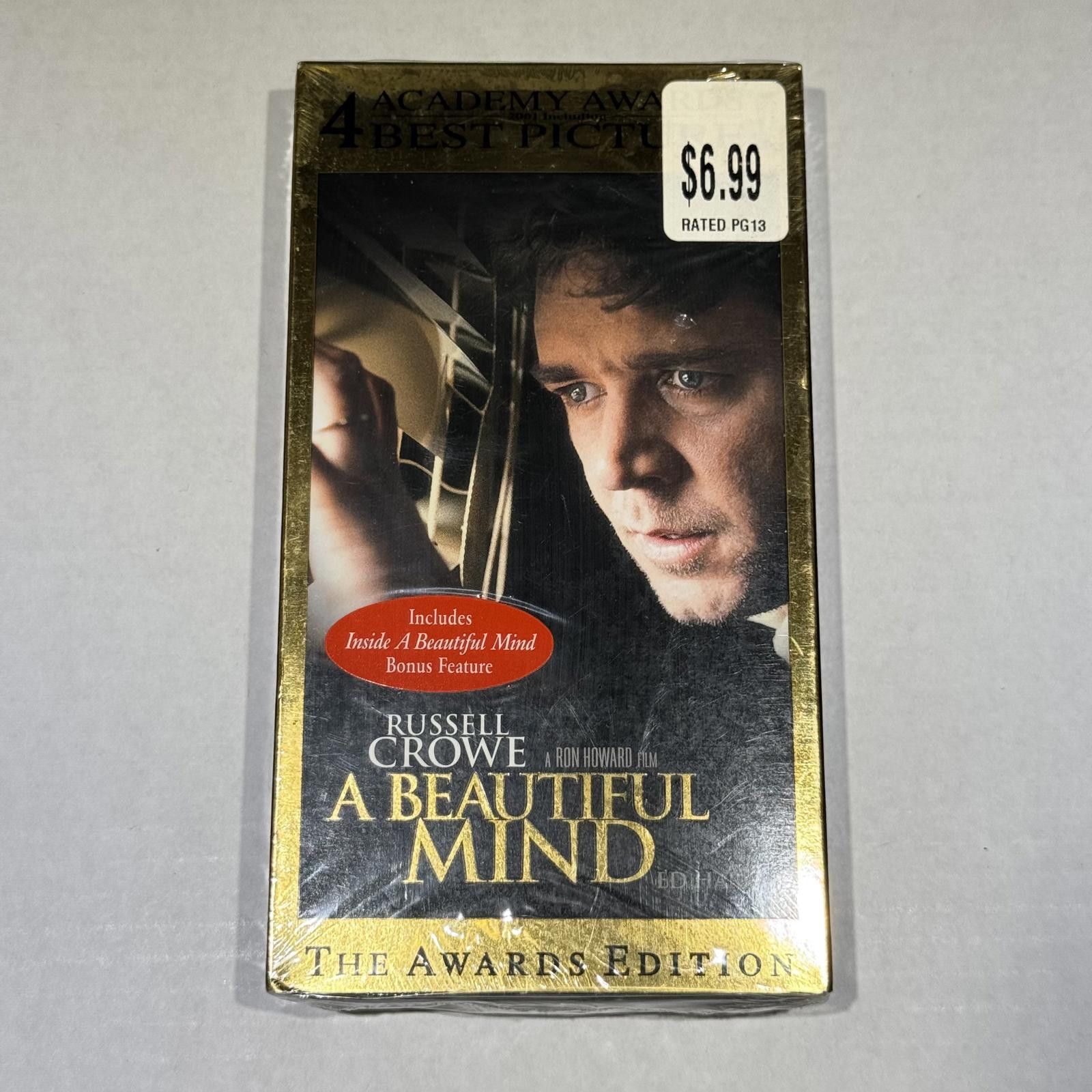 Universal Studios A Beautiful Mind VHS 2002 Awards Edition New Sealed Size ONE SIZE - 1 Thumbnail
