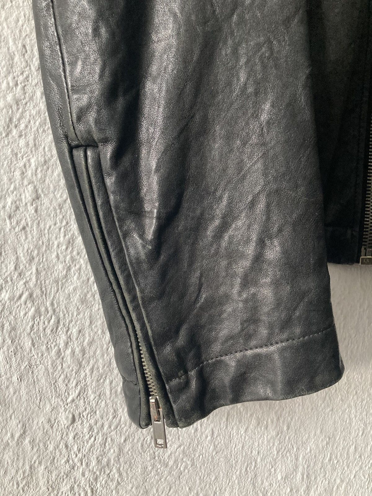 Rick Owens FW09 "CRUST" Hammered Lamb Stooges Leather Jacket Rick Owens Size US XL / EU 56 / 4 - 6 Thumbnail