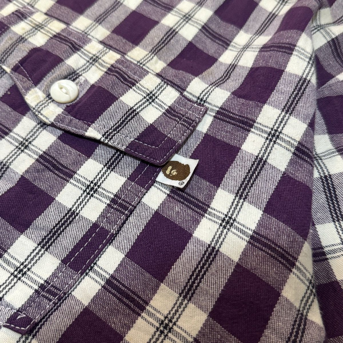 Bape Bape x Post Overalls Halfzip Shirt Size US L / EU 52-54 / 3 - 3 Thumbnail