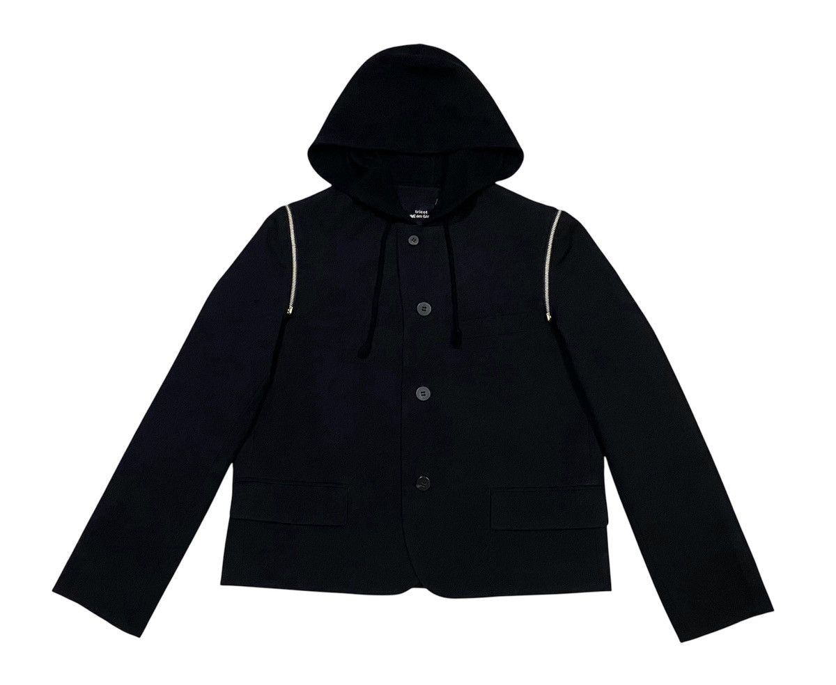 Tricot Comme des Garcons Tricot Comme Des Garcons AD1990 Modular Wool Hoodie Jacket Size M / US 6-8 / IT 42-44 - 2 Thumbnail
