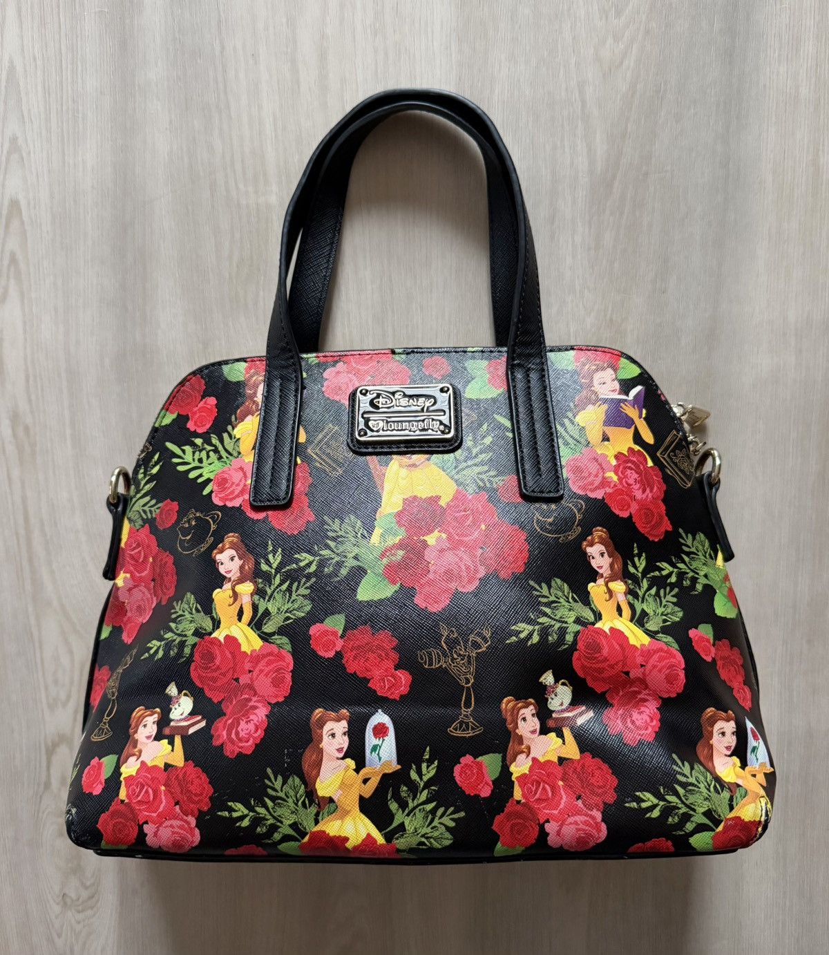 Disney Loungefly Disney Beauty and The Beast Floral Roses Size ONE SIZE - 1 Thumbnail