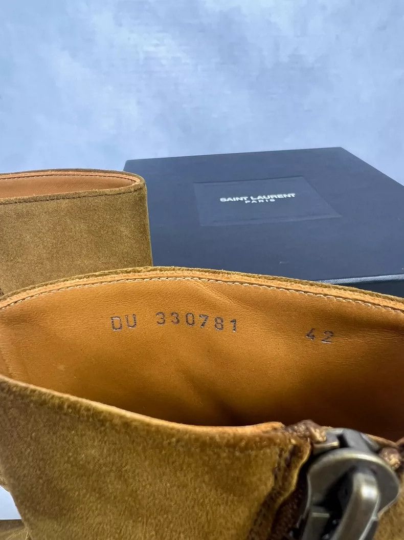 Saint Laurent Paris Saint Laurent Paris 13fw first year suede buckle Chelsea bo Size US 9 / EU 42 - 7 Thumbnail