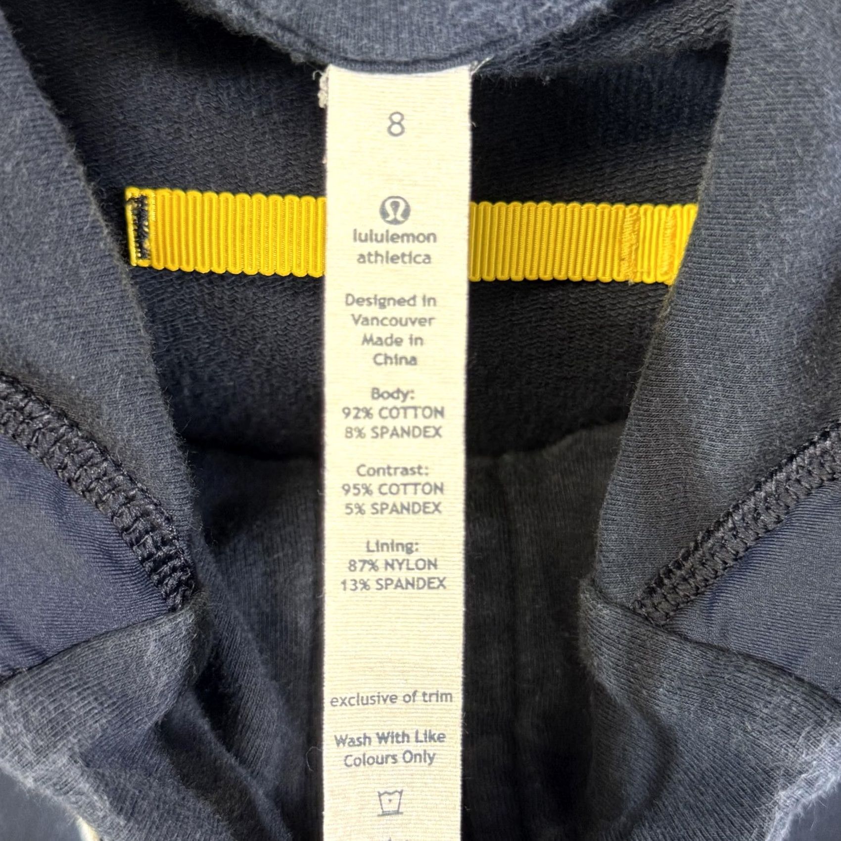 Lululemon Lululemon Scuba Hoodie Womens 8 Full Zip Sweatshirt Jacket Shirt Jacket Casual Travel Navy Blue Zipper Pocket Logo Size M / US 6-8 / IT 42-44 - 3 Thumbnail