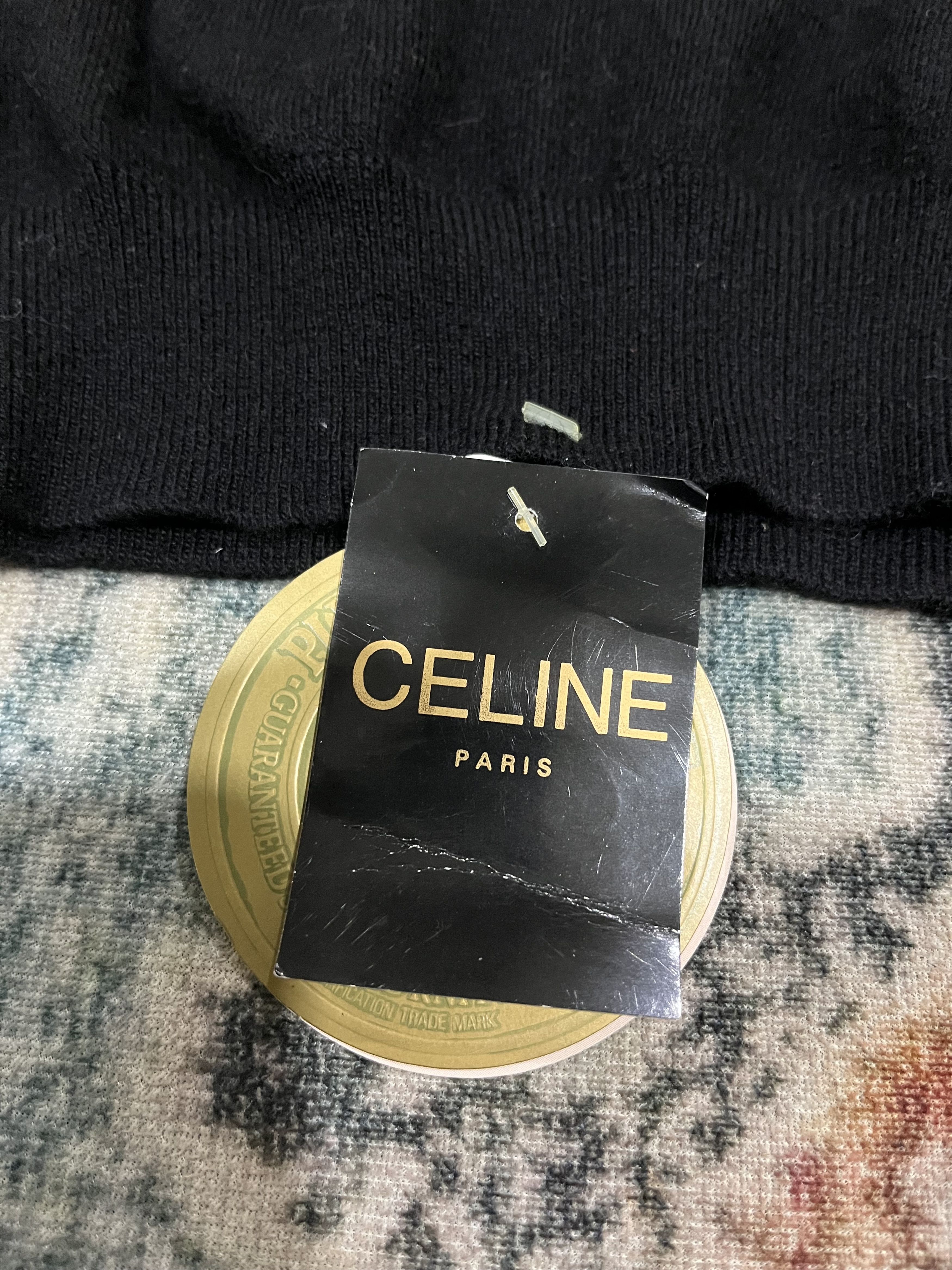 Celine Vintage 90s Black cashmere Size US M / EU 48-50 / 2 - 8 Thumbnail