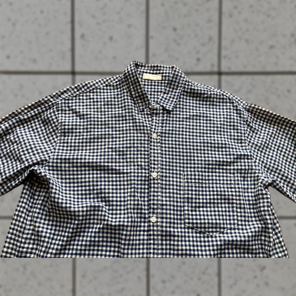 Vintage CP Shades Shirt Mens Medium Cotton Gingham Plaid Long Sleeve Button Up USA Blue Size US M / EU 48-50 / 2 - 1 Thumbnail