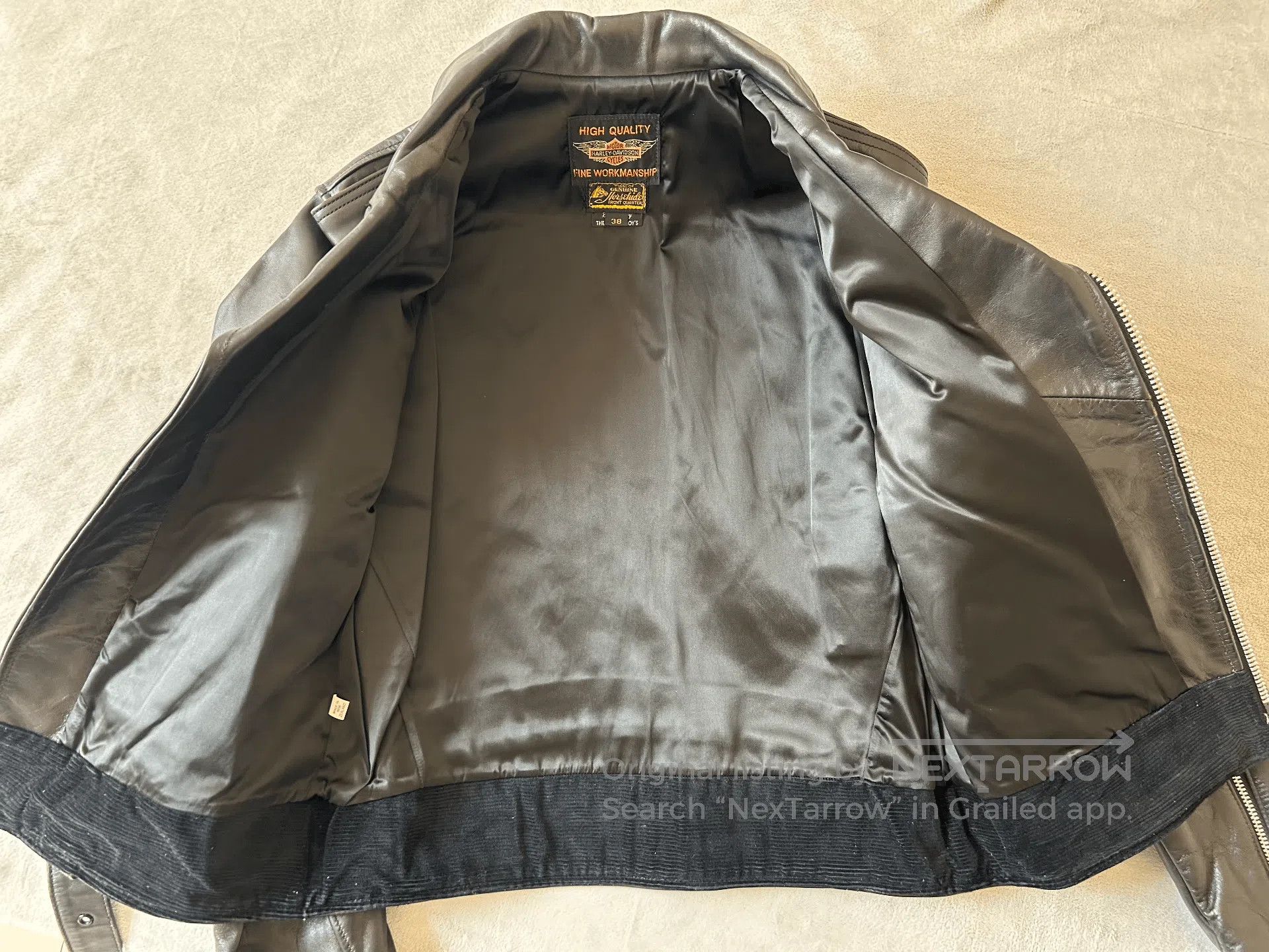 The Real McCoy's real McCoy's leather motorcycle jacket. Size US M / EU 48-50 / 2 - 9 Thumbnail
