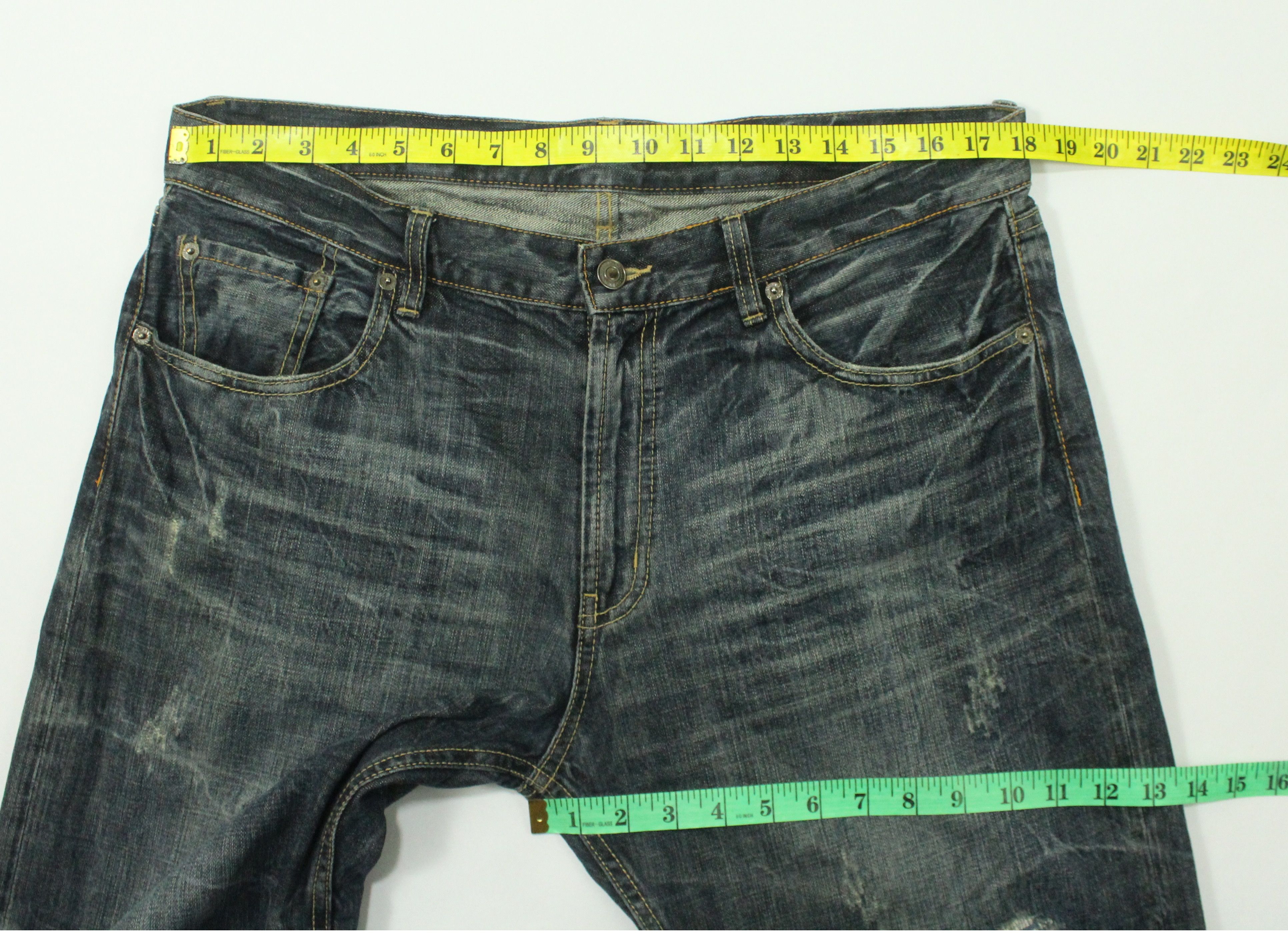 Christian Audigier × Ed Hardy × Von Dutch Embroidered Skull ORIRIN Distressed Denim Size US 36 / EU 52 - 24 Thumbnail