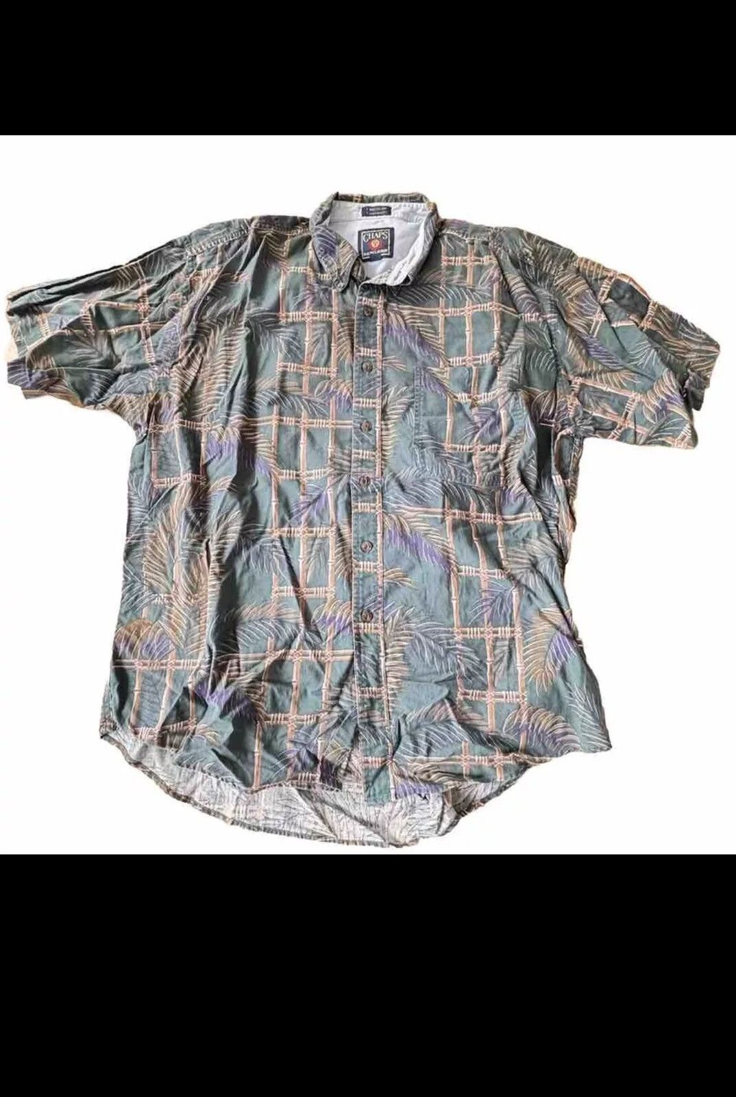 Chaps Ralph Lauren Vintage 90s Ralph Lauren Chaps Short Sleeve Shirt XL Size US XL / EU 56 / 4 - 1 Thumbnail