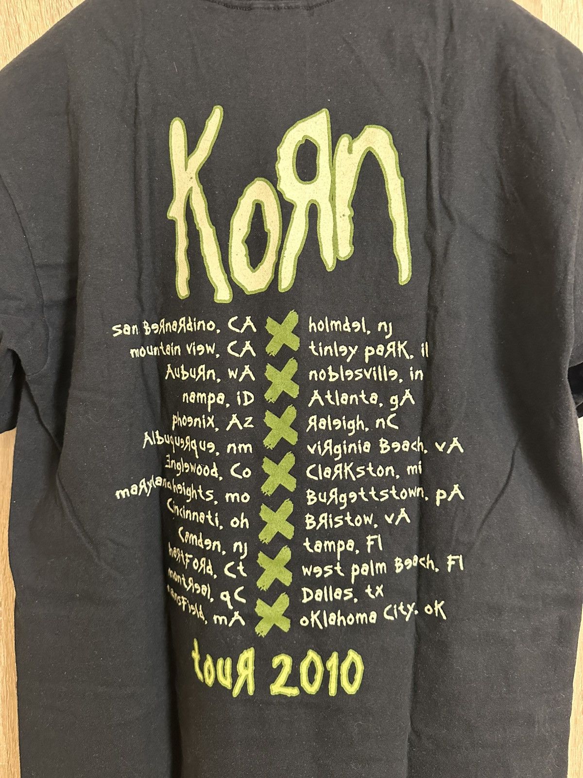 Band Tees 🔥 KoRn 2010 Tour Rock Metal Band T Shirt Music Slipknot Acdc Size US M / EU 48-50 / 2 - 6 Thumbnail