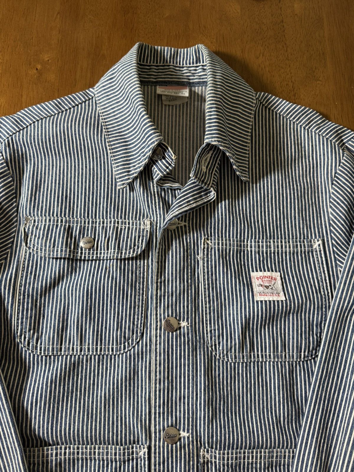 Pointer Vintage Pointer Brand Hickory Stripe Chore Jacket USA Small Size US S / EU 44-46 / 1 - 2 Thumbnail