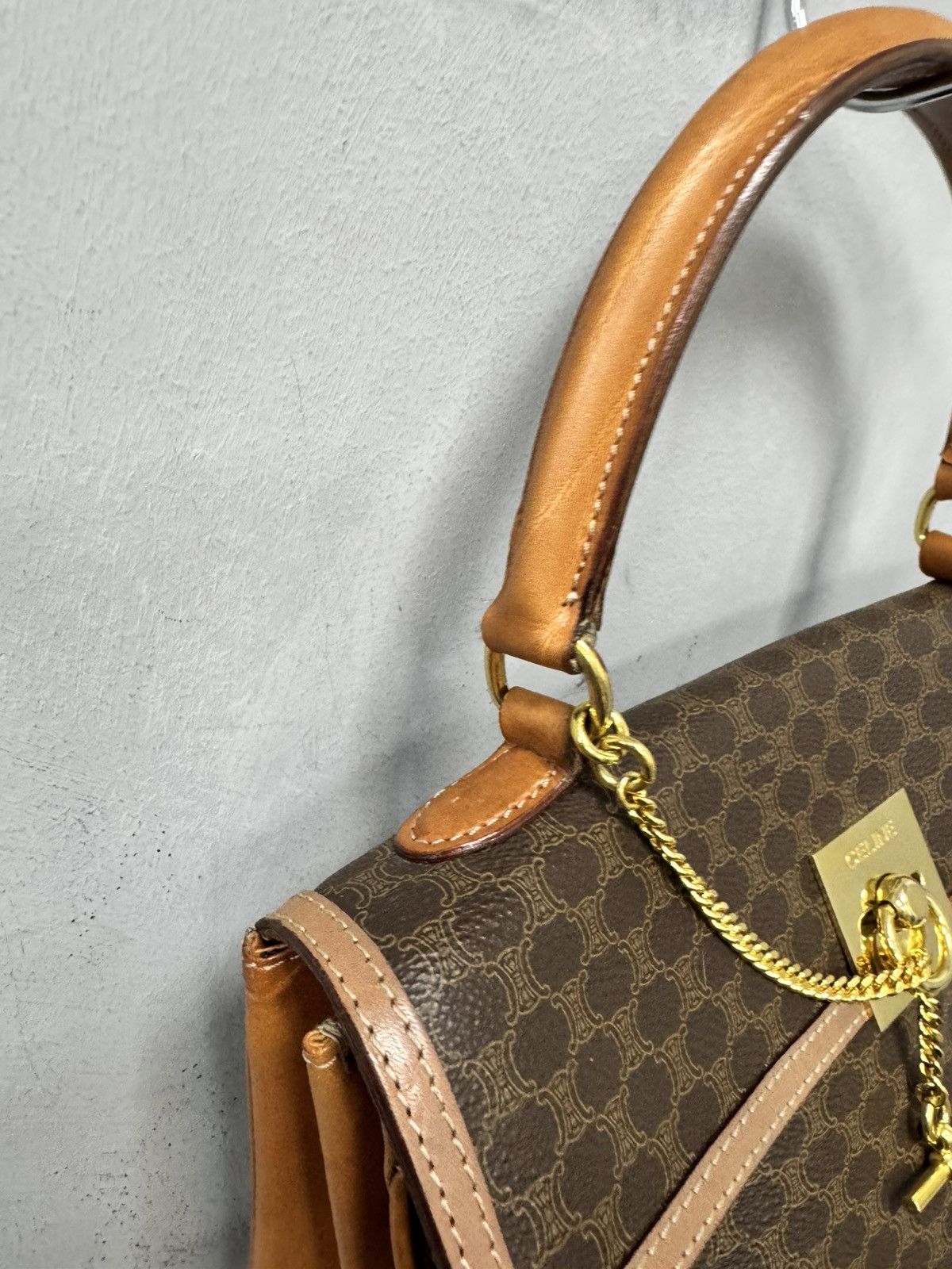 Celine Monogram Celine Leather hand bag luxury Size ONE SIZE - 6 Thumbnail