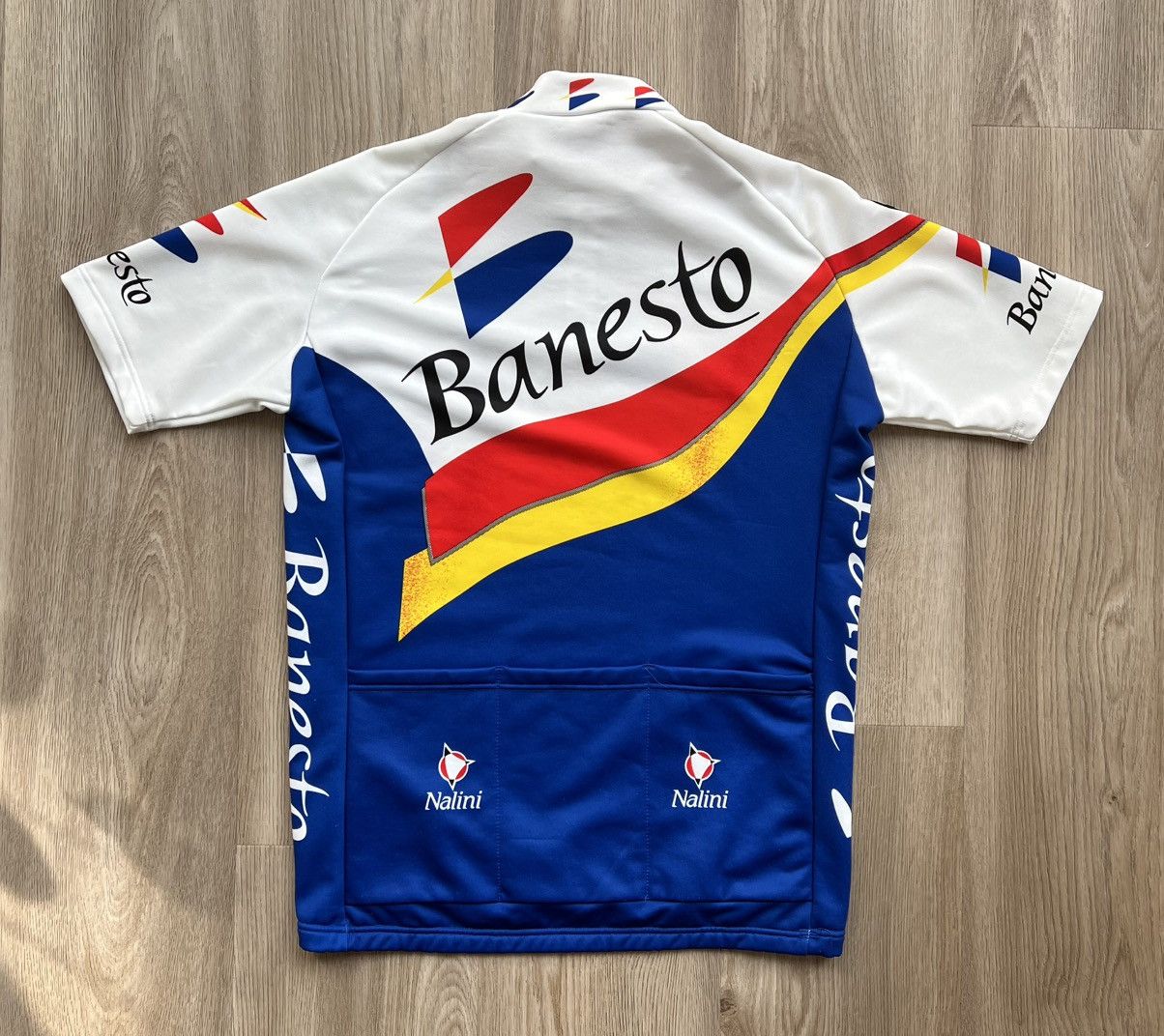 Vintage Vintage Nalini Banesto Cycling Jersey Campagnolo T-Shirt Size US L / EU 52-54 / 3 - 8 Thumbnail