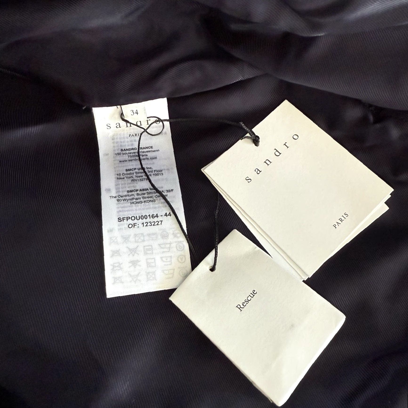 Sandro Sandro Napoleon Military Wool Blend Trench Coat Navy Blue Size 34 Women Coat Pea Navy Wool Blend Buttons Long Seasonal Casual Ribnt Size XXS / US 00 / IT 34 - 7 Thumbnail
