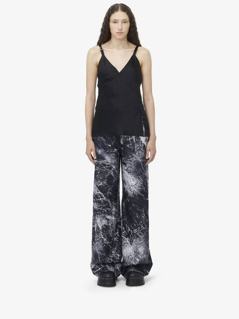 Alexander McQueen o1srvl11e0326 Satin Back Drop Top in Black Size XL / US 12-14 / IT 48-50 - 3 Thumbnail