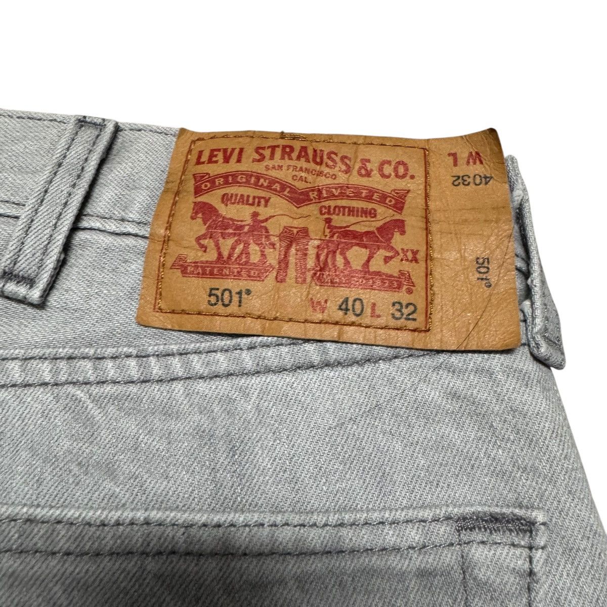 Levi's Levis 501 Grey Denim Jeans Size US 38 / EU 54 - 13 Thumbnail