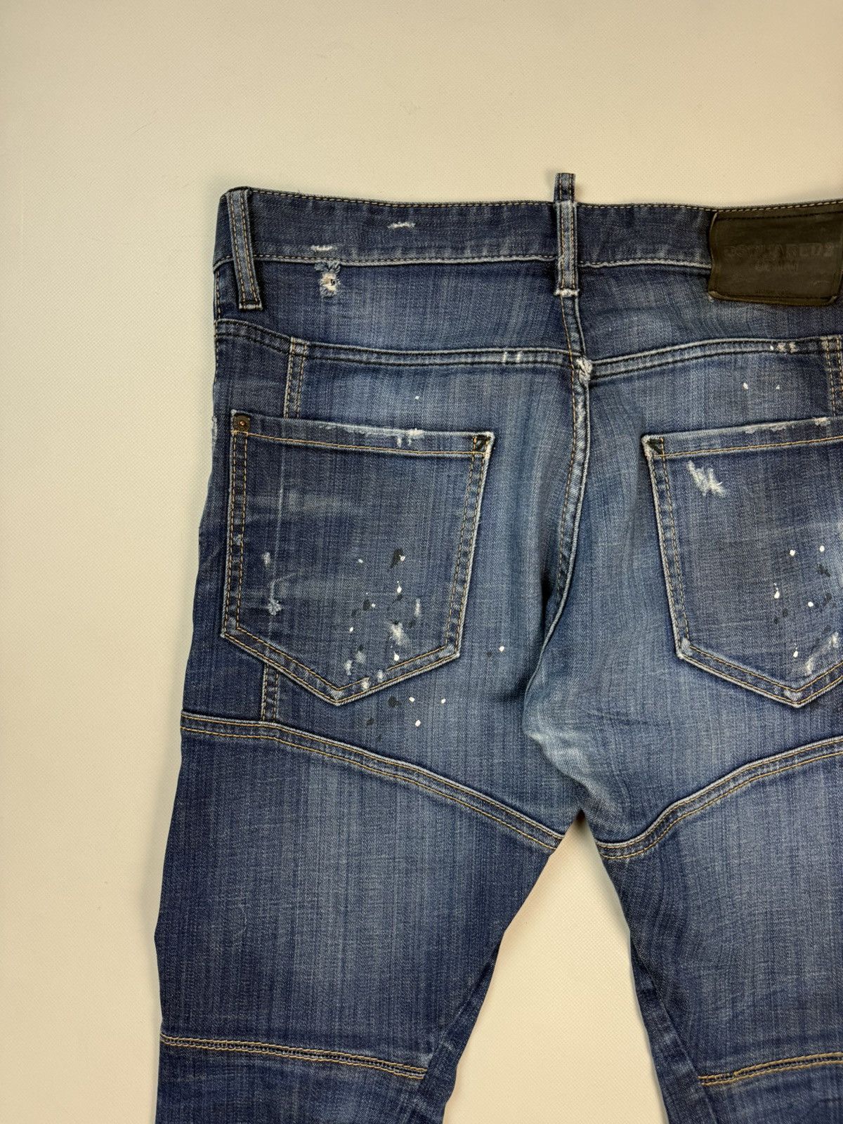 Dsquared2 Dsquared2 Men’s Distressed Denim Tidy Biker Jeans Size 48 Size US 32 / EU 48 - 23 Thumbnail