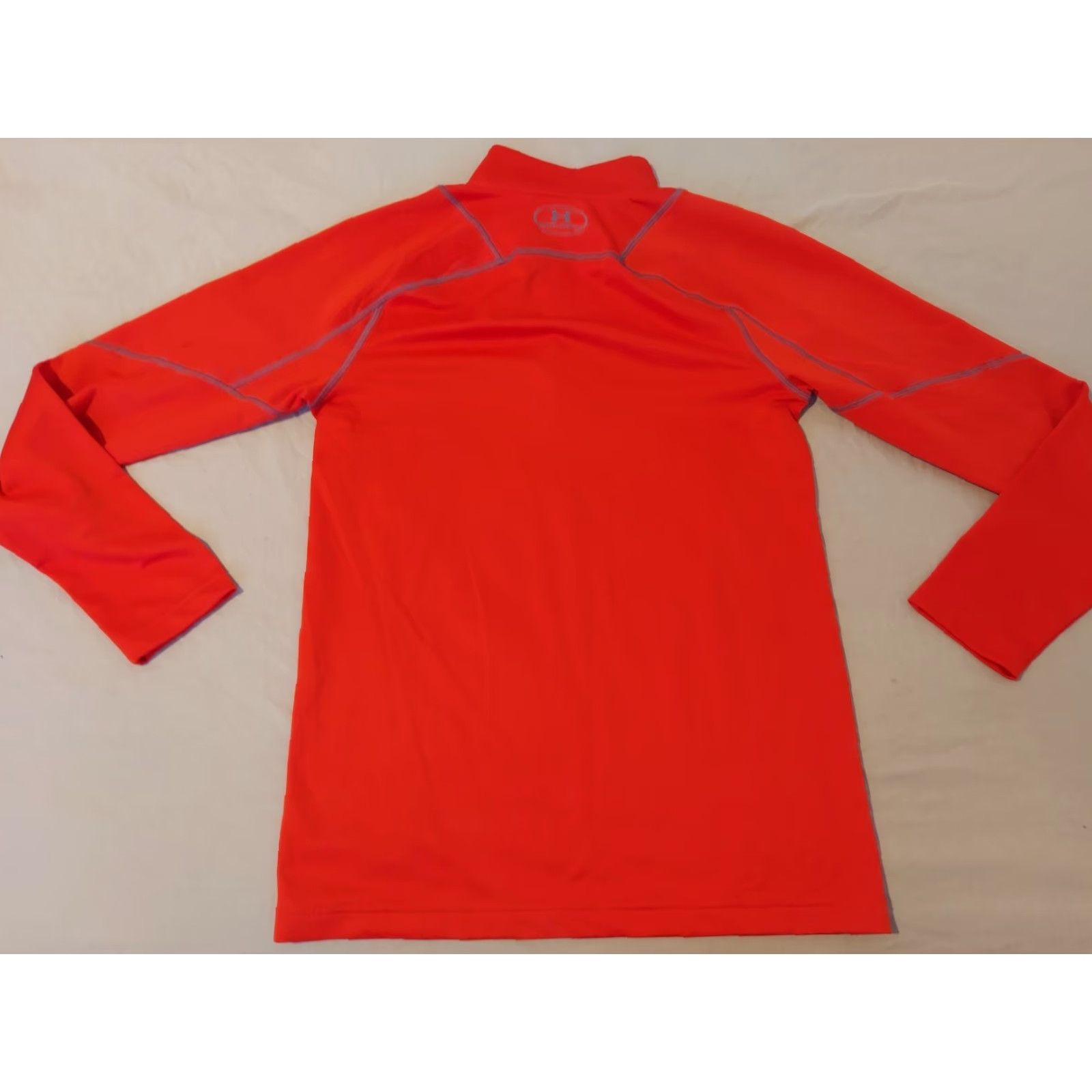 Under Armour Under Armour Mens Half Zip Sweater M Medium Orange Athletic Gym Workout Sweatshirt Zip Pullover Size US M / EU 48-50 / 2 - 5 Thumbnail