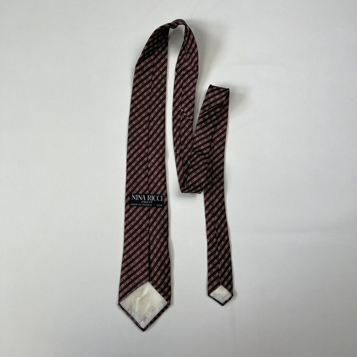 Vintage Vintage monogram Nina Ricci silk tie Size ONE SIZE - 5 Thumbnail