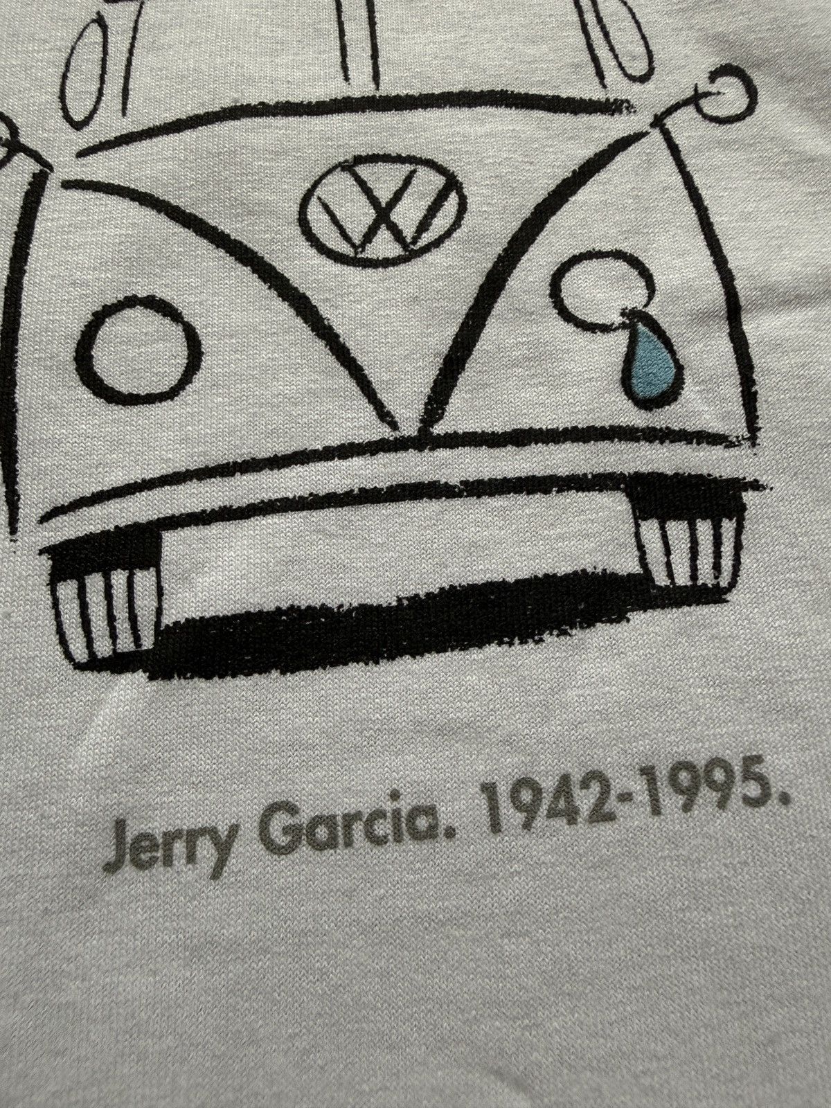 Vintage Vintage 90s Jerry Garcia Volkswagen Graphic Tee Size US XL / EU 56 / 4 - 4 Thumbnail
