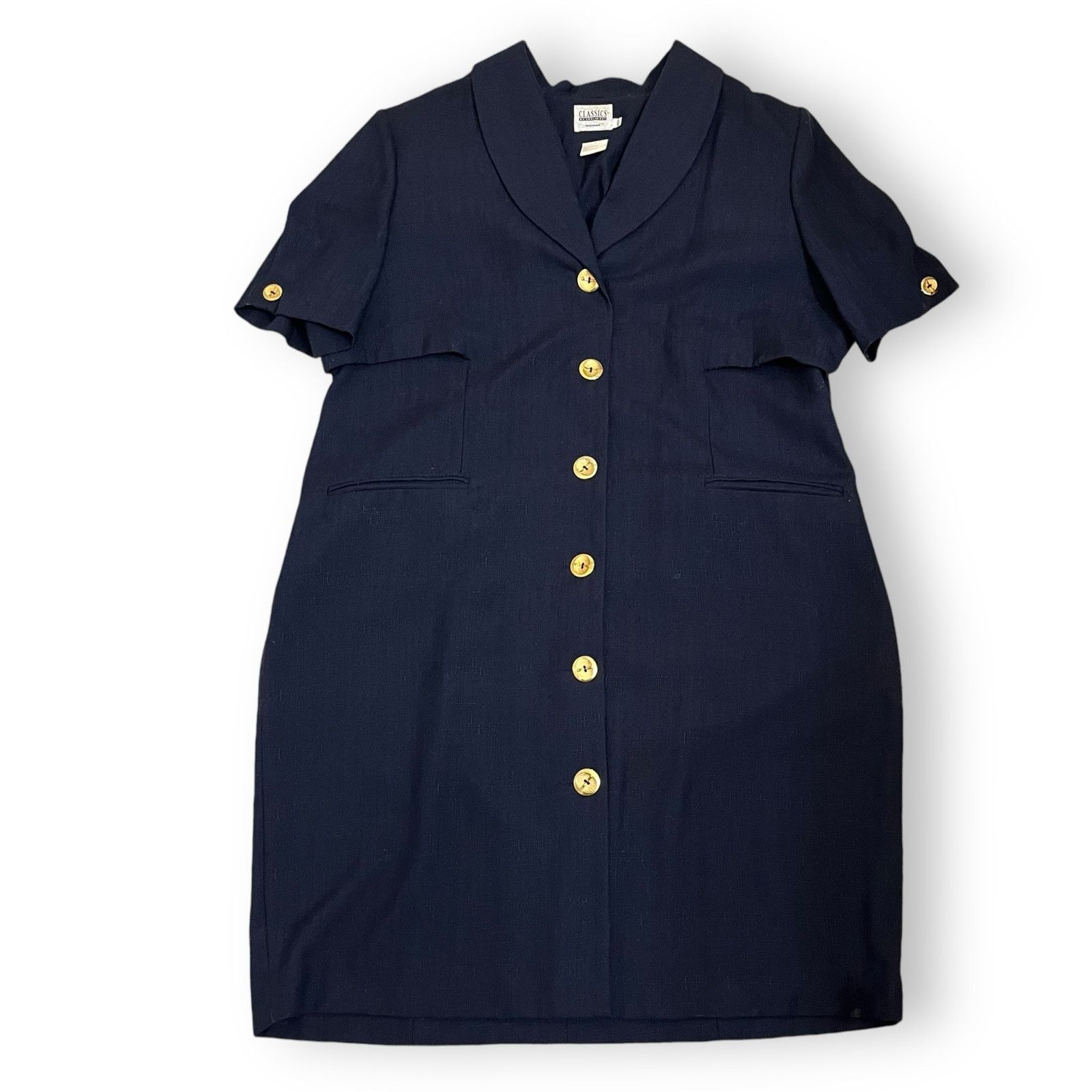 Vintage Vintage 80s Classics by Leslie Fay Woman button front dress Size 3XL / US 20-22 - 3 Thumbnail