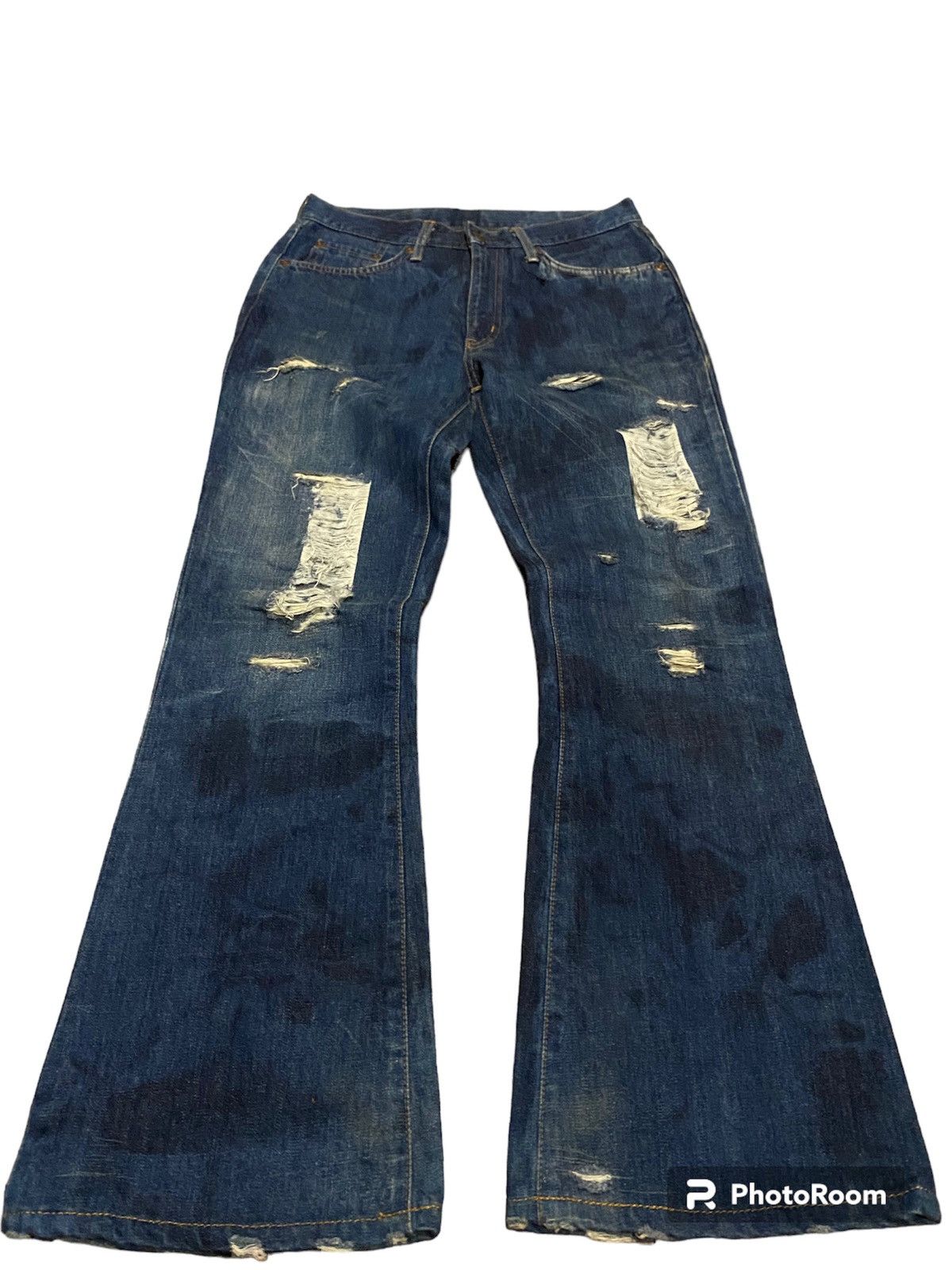Flare jeans Edwin distressed vintage crazy wash Boot Cut