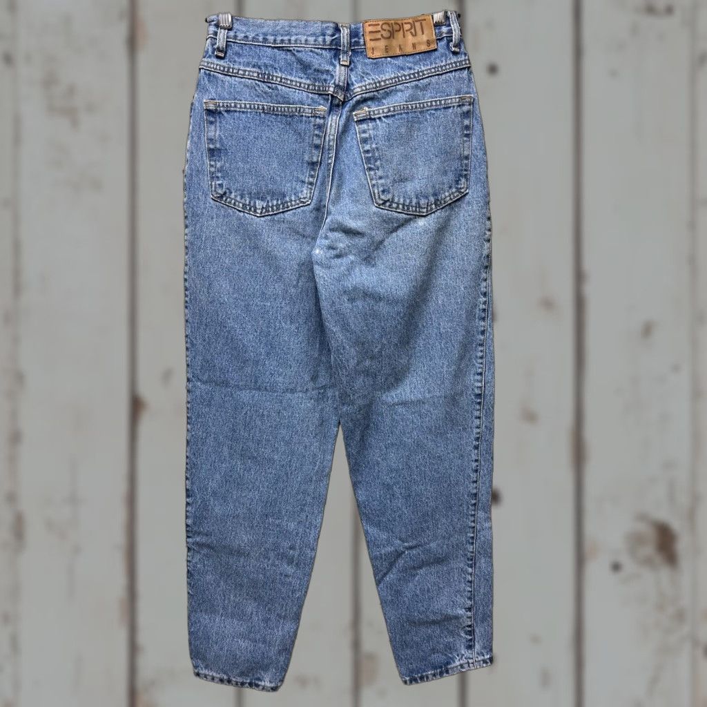 Esprit VINTAGE Esprit Jeans Women's Jeans 11 High Waist Tapered Leg Blue Denim Straight Medium Wash 90s? No, current decades: None specified. Size 32" / US 10 / IT 46 - 1 Thumbnail