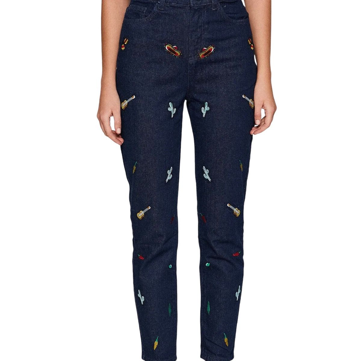 Other Koton embroidered Mexican theme Mom jeans Size 26" / US 2 / IT 38 - 3 Thumbnail