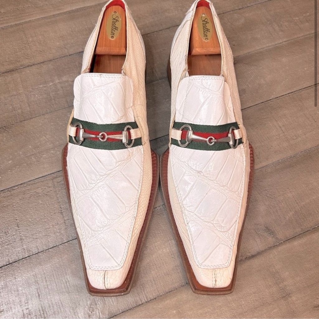 Mauri Mauri Mens Genuine Crocodile Dress Shoes Men Size 11 Size US 11 / EU 44 - 2 Thumbnail