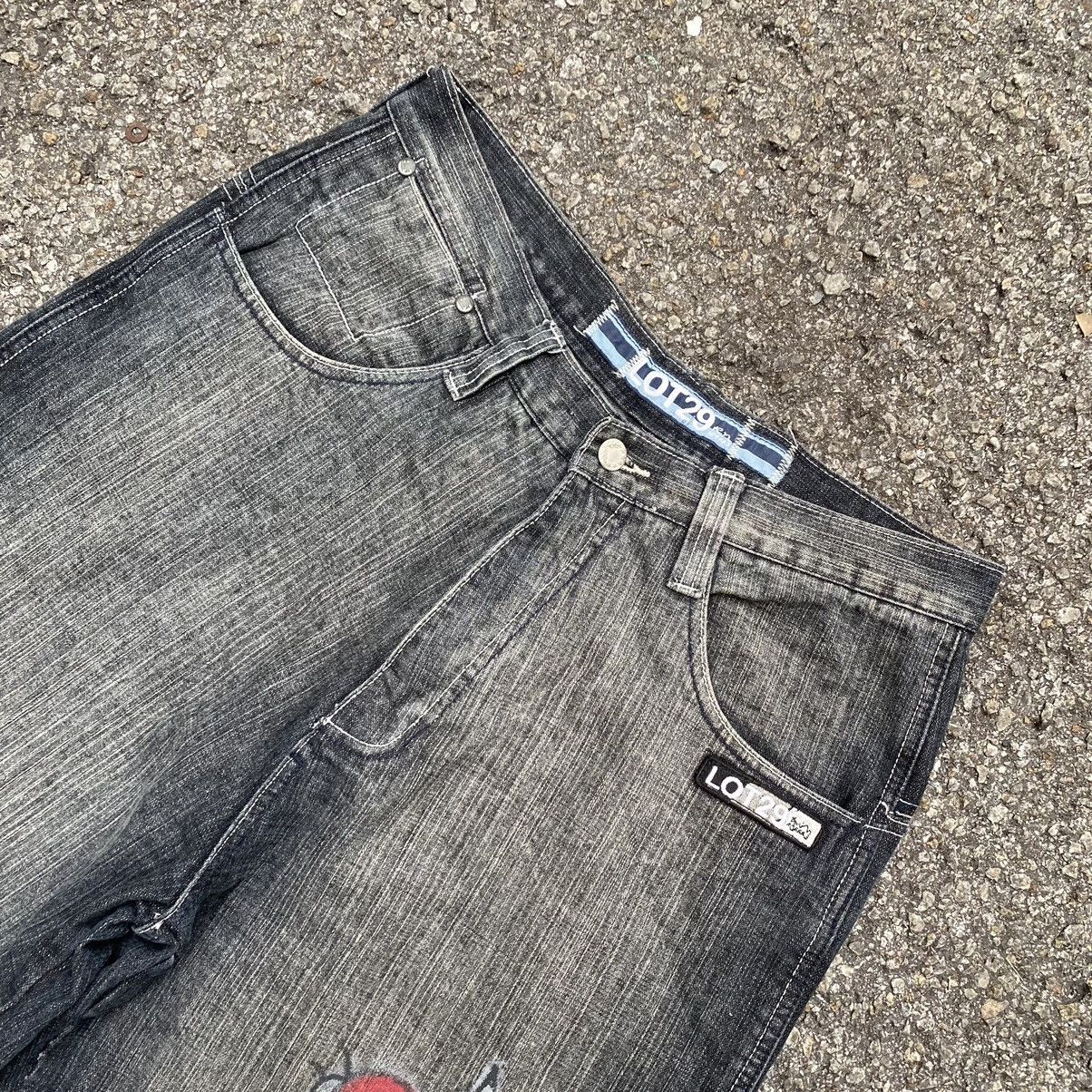 Southpole Faded Black Jeans Lot 29 Looney Tunes Jnco Size US 32 / EU 48 - 4 Thumbnail