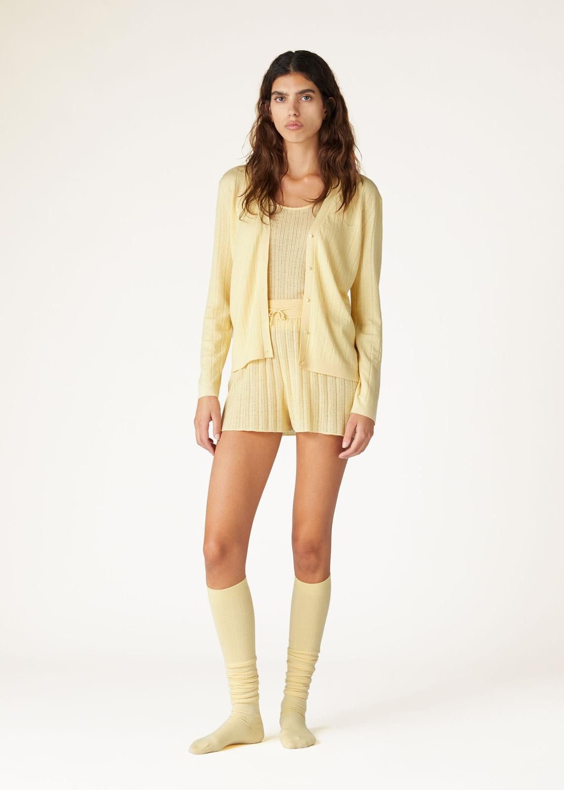 Loro Piana o1srvl11e0425 FAN6383 Cocooning Soft Short in Yellow Size 30" / US 8 / IT 44 - 3 Thumbnail