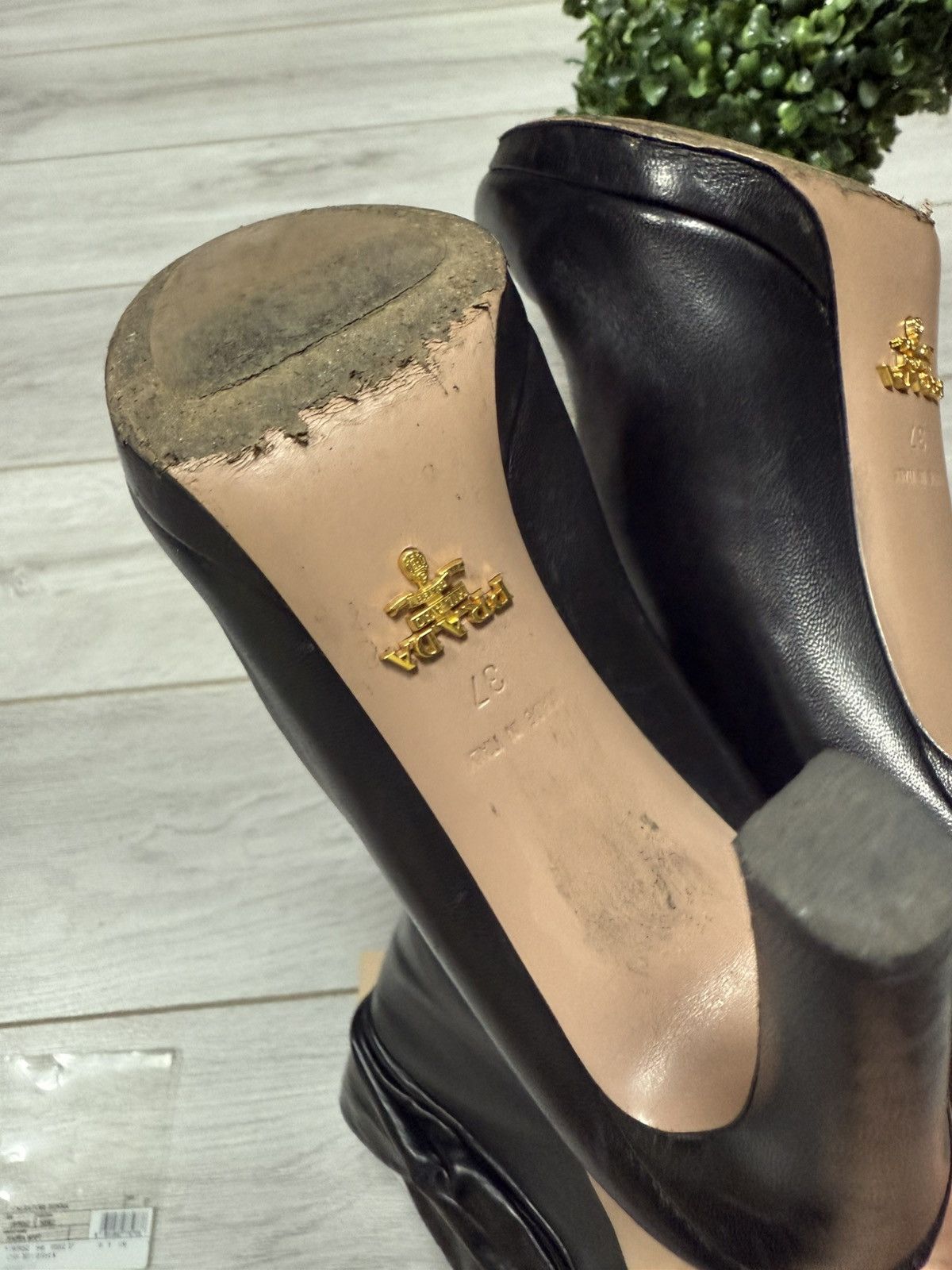 Prada Prada leather calzature donna high boots Size US 7 / IT 37 - 3 Thumbnail