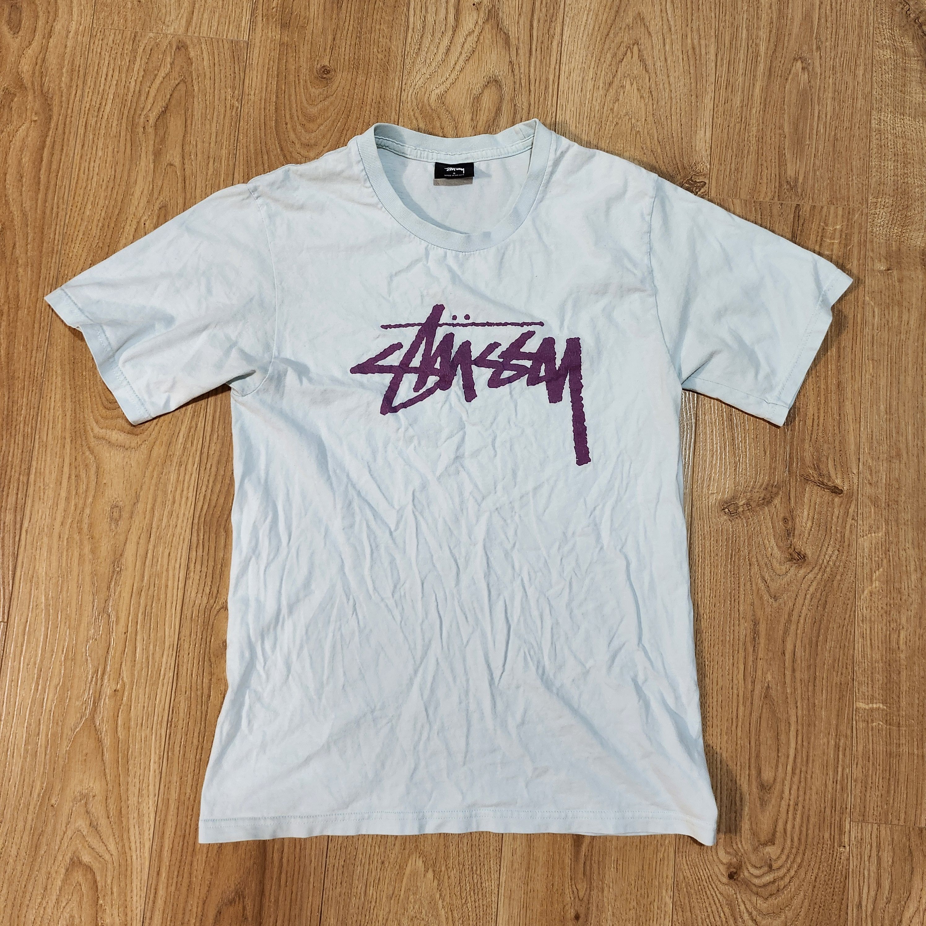 Stussy Classic Stussy Logo Tee Blue Size US S / EU 44-46 / 1 - 1 Thumbnail