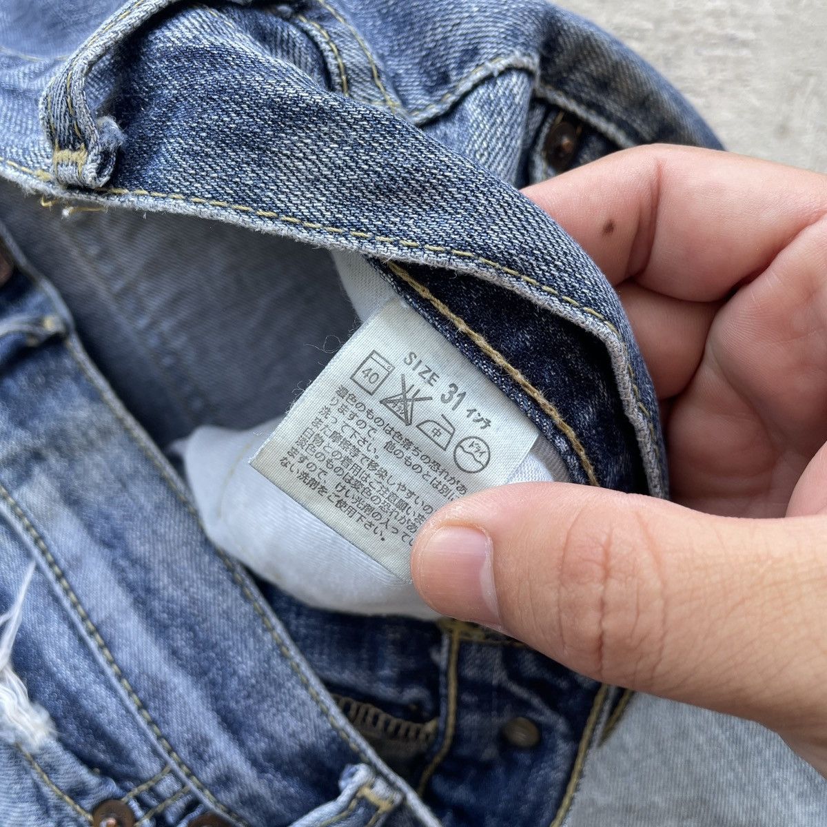 Levi's Vintage Levi’s 503 Distressed Jeans Faded Denim Pants W32 Size US 32 / EU 48 - 8 Thumbnail
