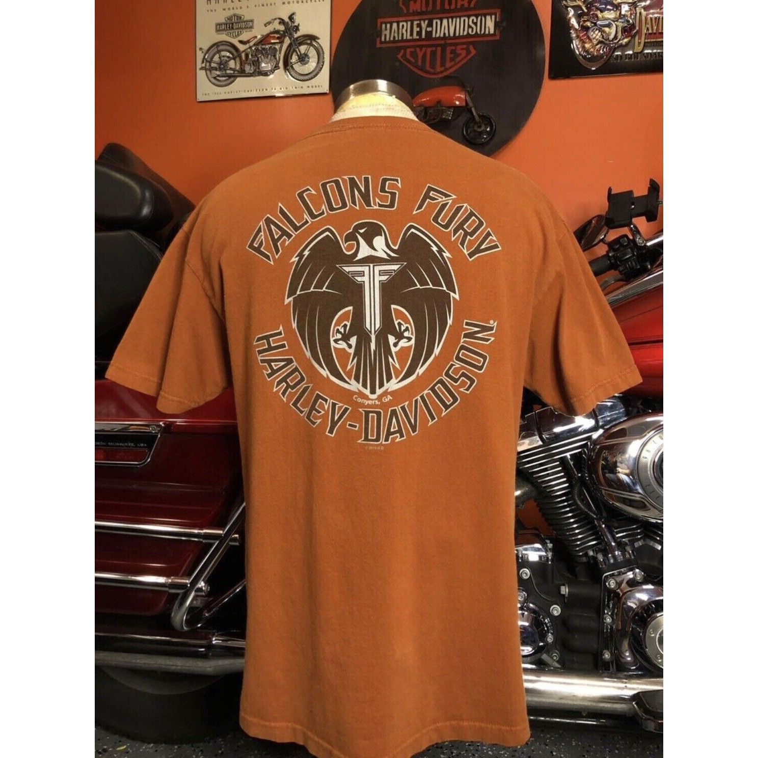 Harley Davidson Harley Davidson T-shirt Large Men Conyers, Georgia Size US L / EU 52-54 / 3 - 2 Thumbnail