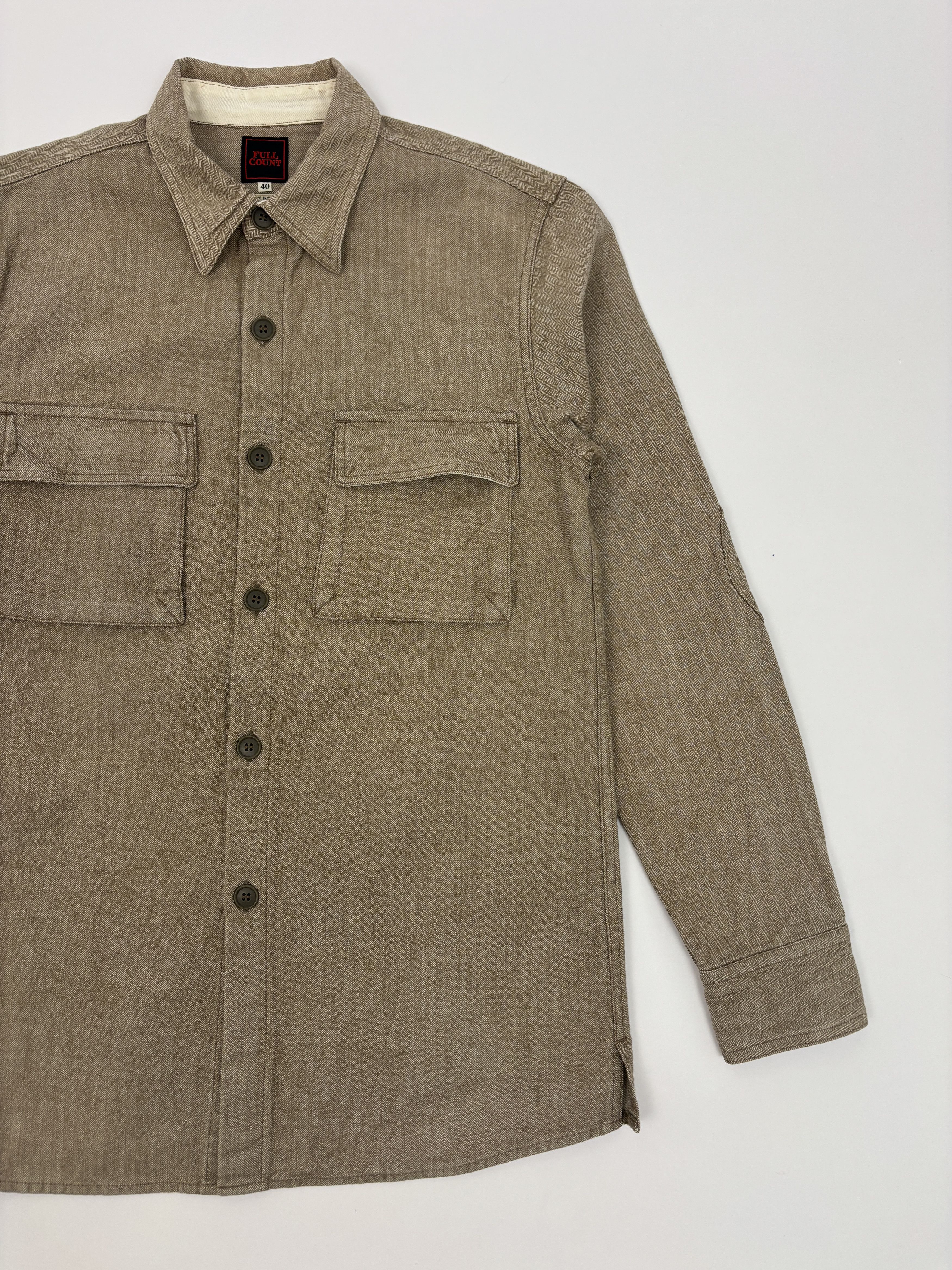 Full Count & Co. Fullcount Herringbone Work Shirt Size US L / EU 52-54 / 3 - 1 Thumbnail