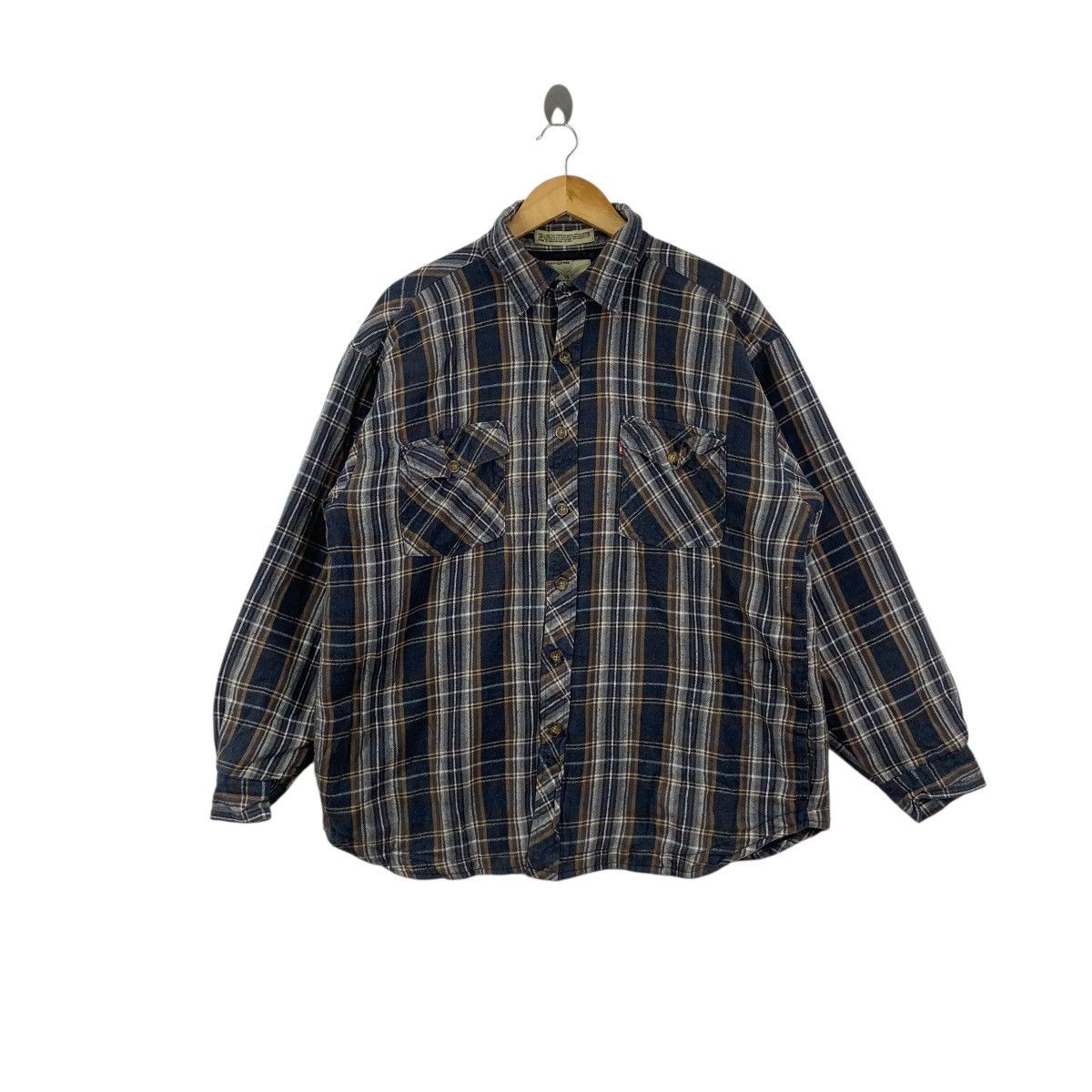Levi's Vintage LEVIS STRAUSS USA Insulated Plaids Tartan Flannel Size US L / EU 52-54 / 3 - 1 Thumbnail