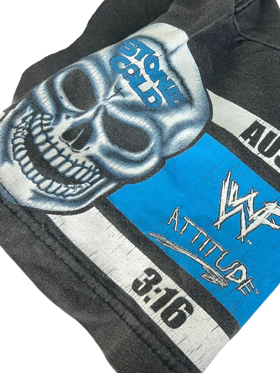 WWF Rare Design! Vintage 90s Stone Cold Steve Austin , Size US L / EU 52-54 / 3 - 4 Thumbnail
