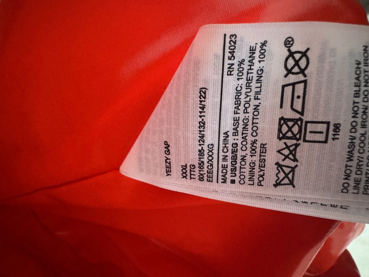 Designer × Gap × Vintage Yeezy Gap Round Jacket (Red, Size XXXL Size US XXL / EU 58 / 5 - 4 Thumbnail