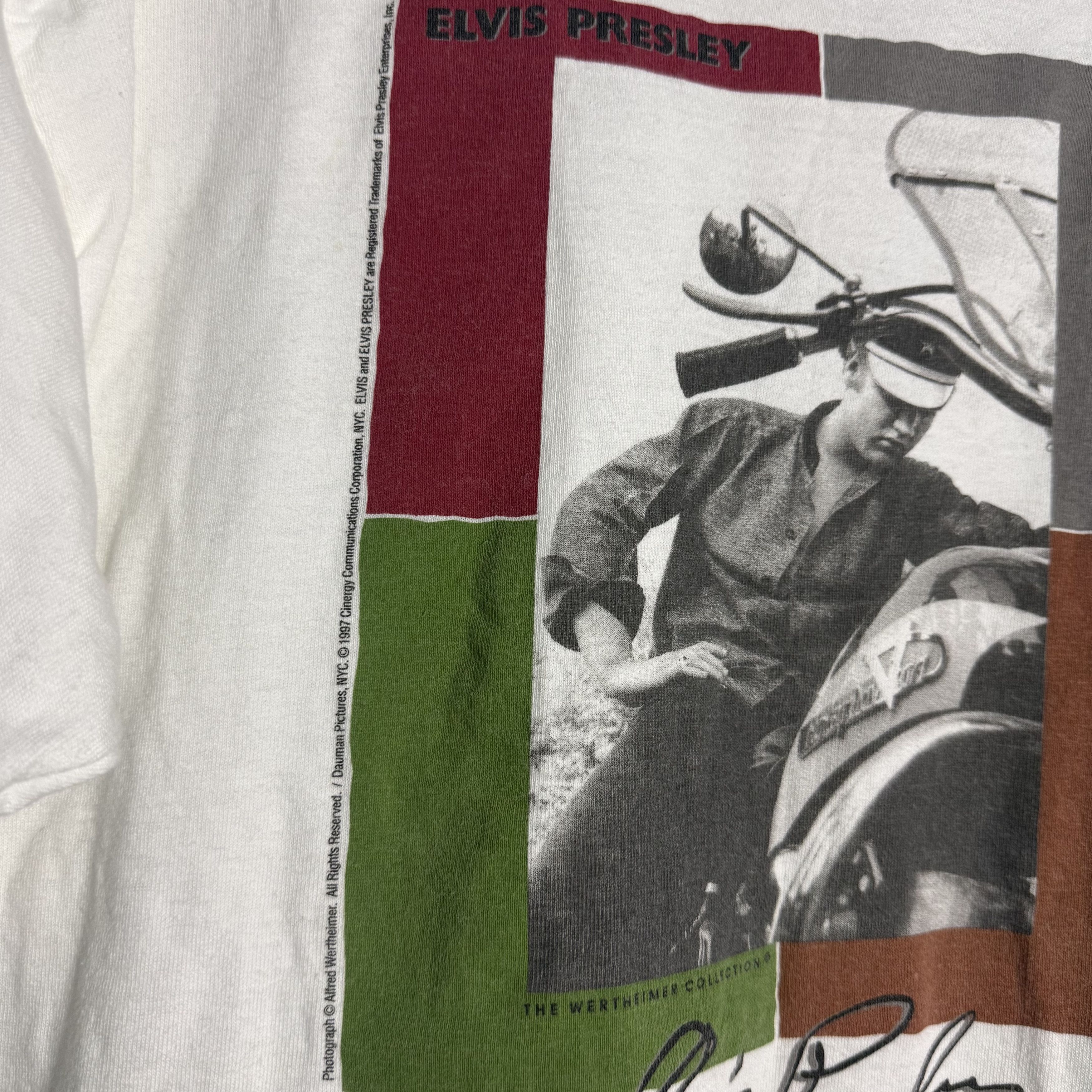 Band Tees 🔥RARE🔥Vintage 1997 Elvis Presley The Wertheimer T-shirt Size US XL / EU 56 / 4 - 4 Thumbnail