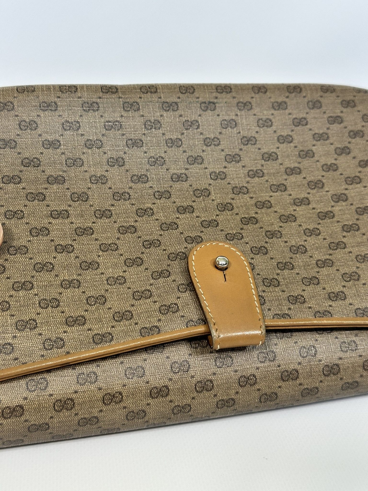 Gucci Gucci Crossbody Bag Micro GG Monogram Vintage Beige Size ONE SIZE - 21 Thumbnail