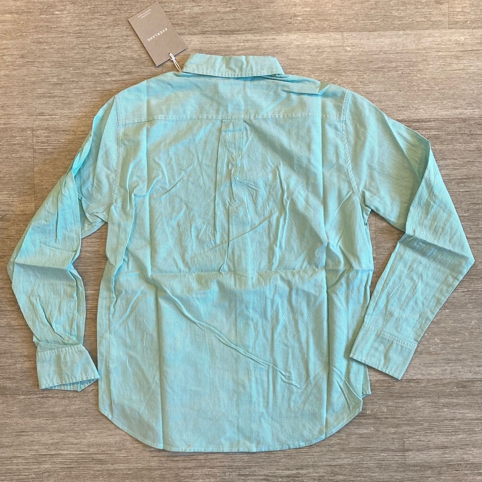 Everlane NWT Everlane The Silky Cotton Relaxed Shirt Striped Size 12 Size XXS / US 00 / IT 34 - 6 Thumbnail