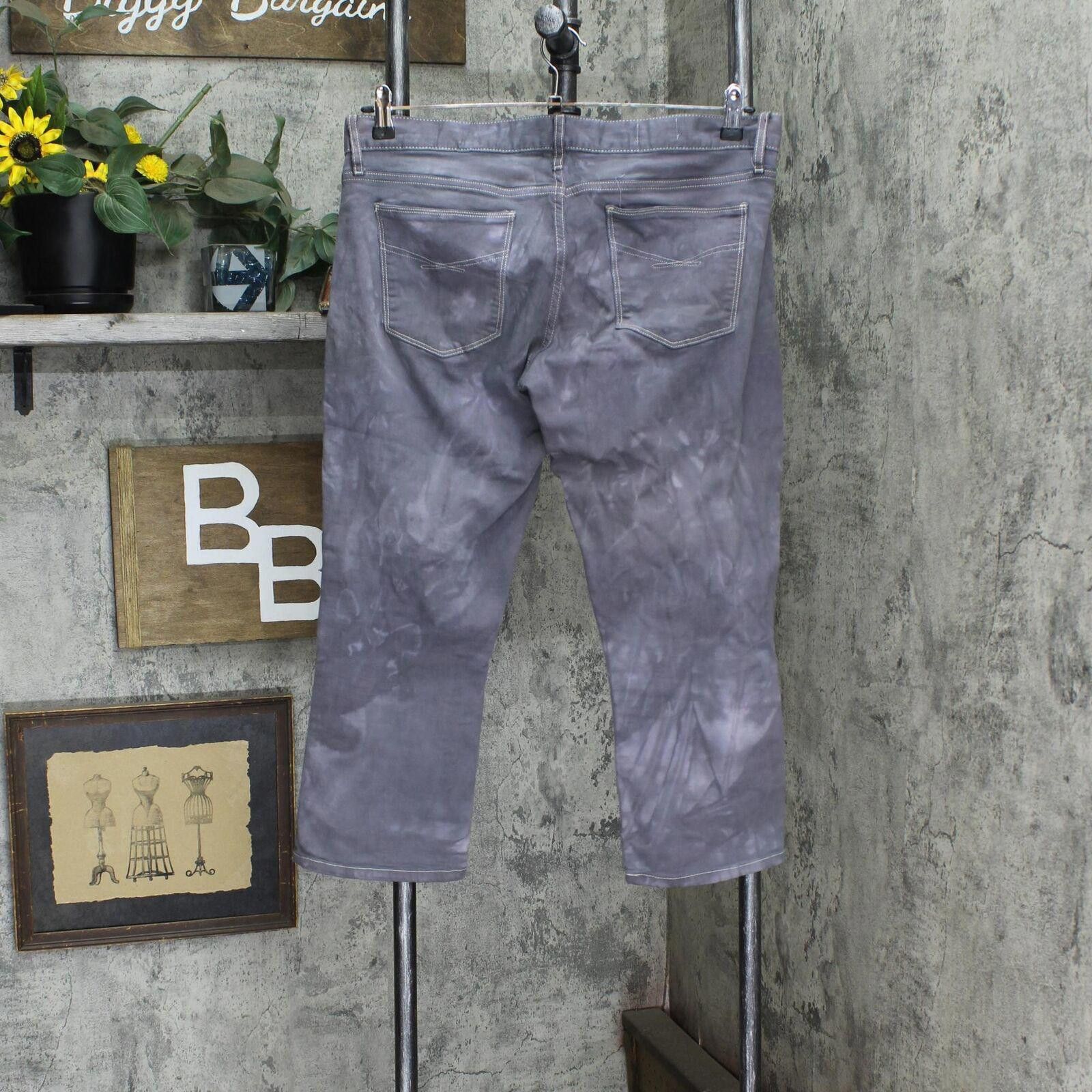 Gap Gap Stretch Lightweight Denim Jeans Gray Tie-Dye 31/12 Size 31" - 2 Thumbnail
