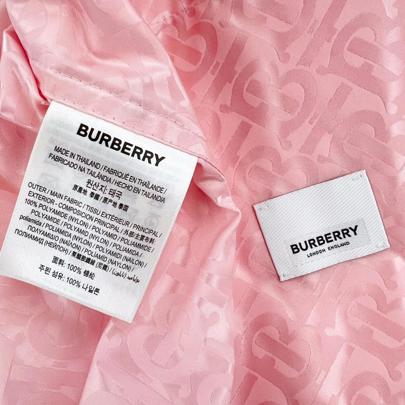 Burberry Burberry Women's Pink TB Monogram Windbreaker Jacket Size M / US 6-8 / IT 42-44 - 3 Thumbnail
