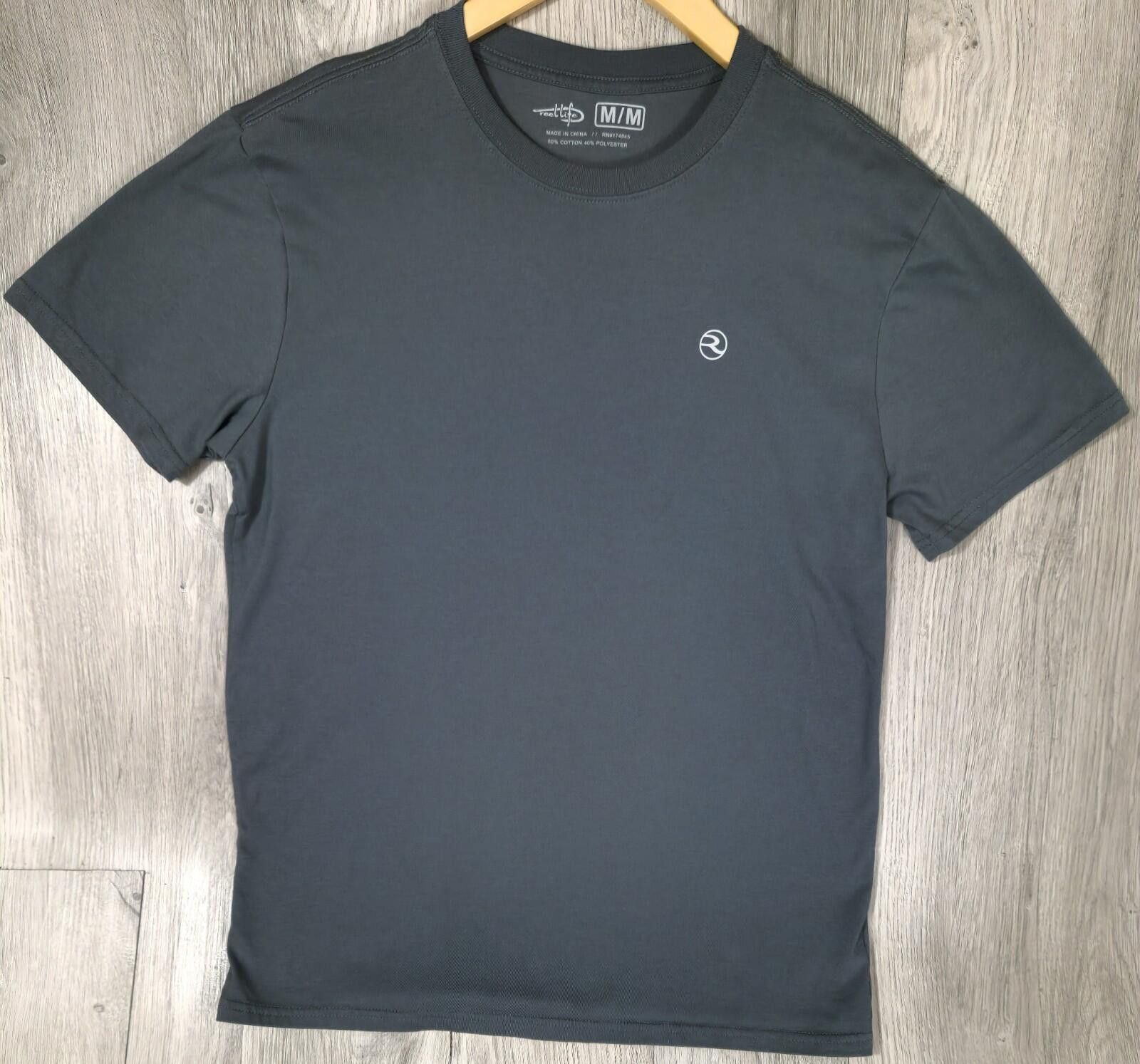 Other Reel Life Shirt Size M Fishing Graphic Summer Dark Grey #12 Size US M / EU 48-50 / 2 - 5 Thumbnail