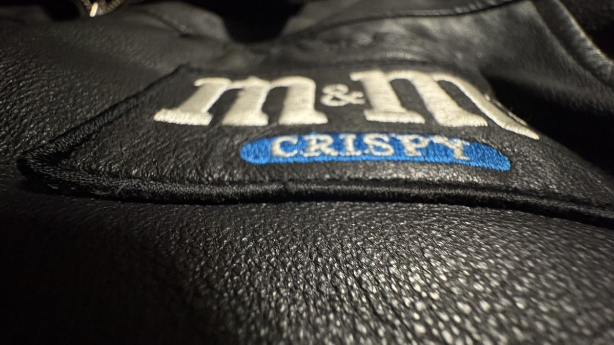 NASCAR Official M&M’s Crispy Vintage Leather Jacket RARE 1999 Size US L / EU 52-54 / 3 - 8 Thumbnail
