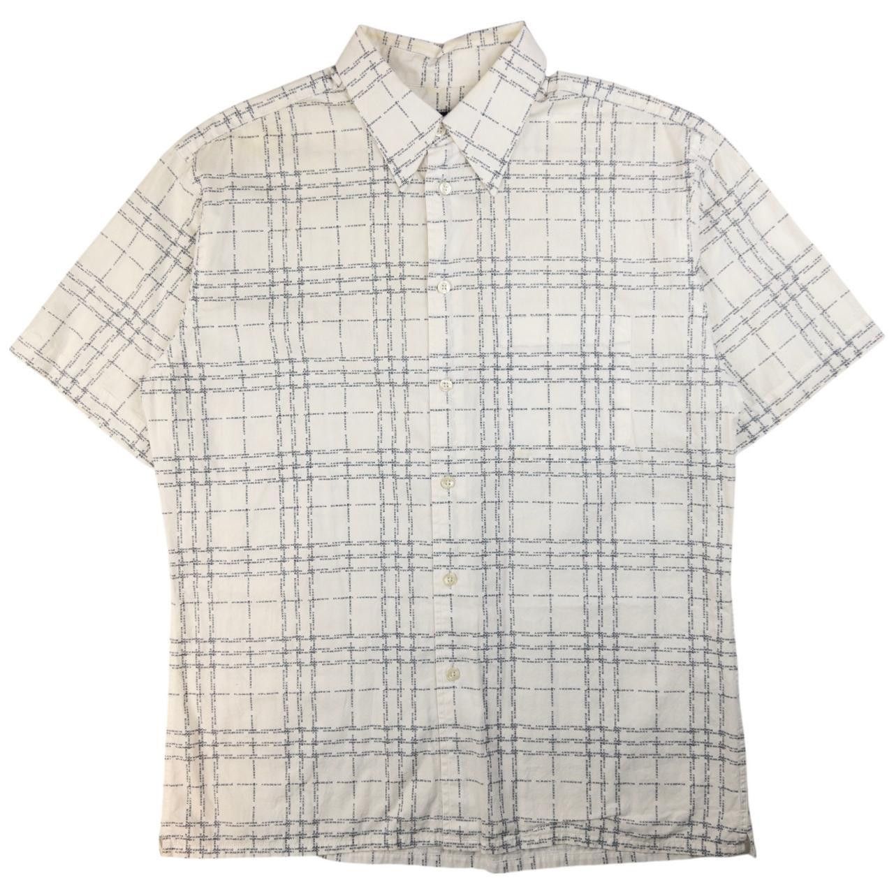 Burberry Burberry Nova Check Text Short Sleeve Button Up Shirt Size M Size US M / EU 48-50 / 2 - 1 Thumbnail