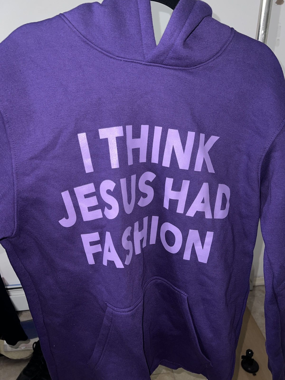 Other Custom Cropped bottom ‘Jesus Had Fashion 2’ Hoodie Size US L / EU 52-54 / 3 - 1 Thumbnail